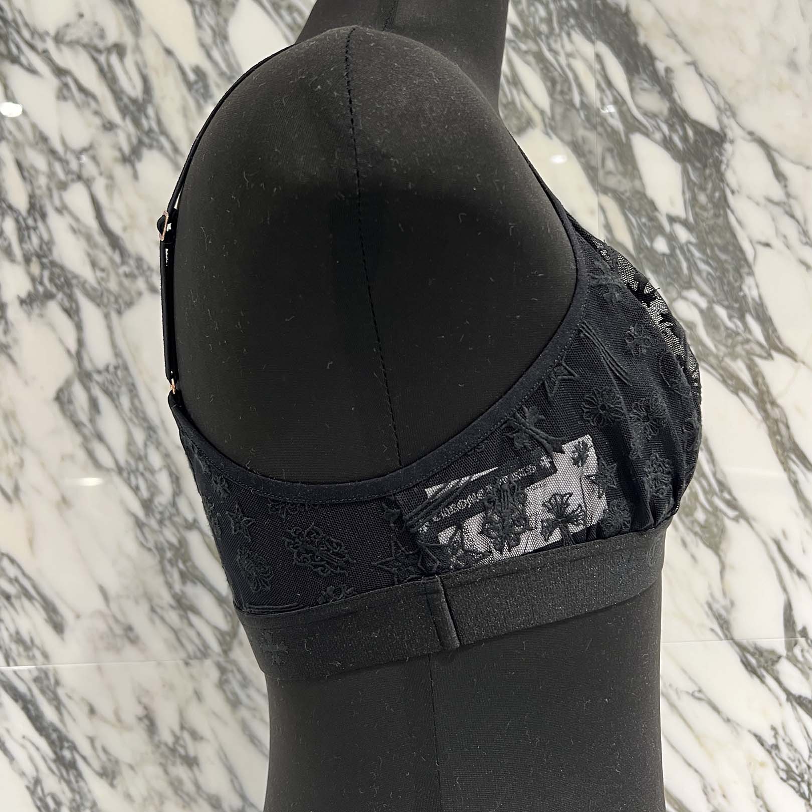 CHROME HEARTS Lace Triangle Bralette Size M (B75) クロムハーツ レース トライアングル ブラレット サイズM (B75)