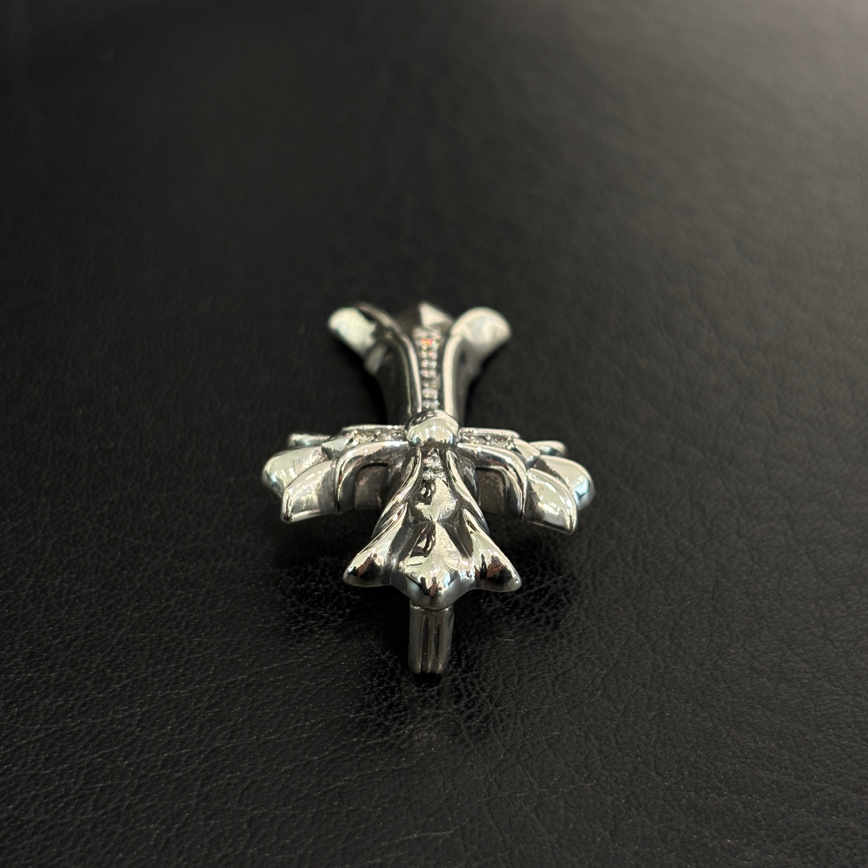 CHROME HEARTS Double CH Cross Pave Diamond Small Pendant Top クロムハーツ ダブルCHクロス パヴェダイヤ スモール ペンダントトップ