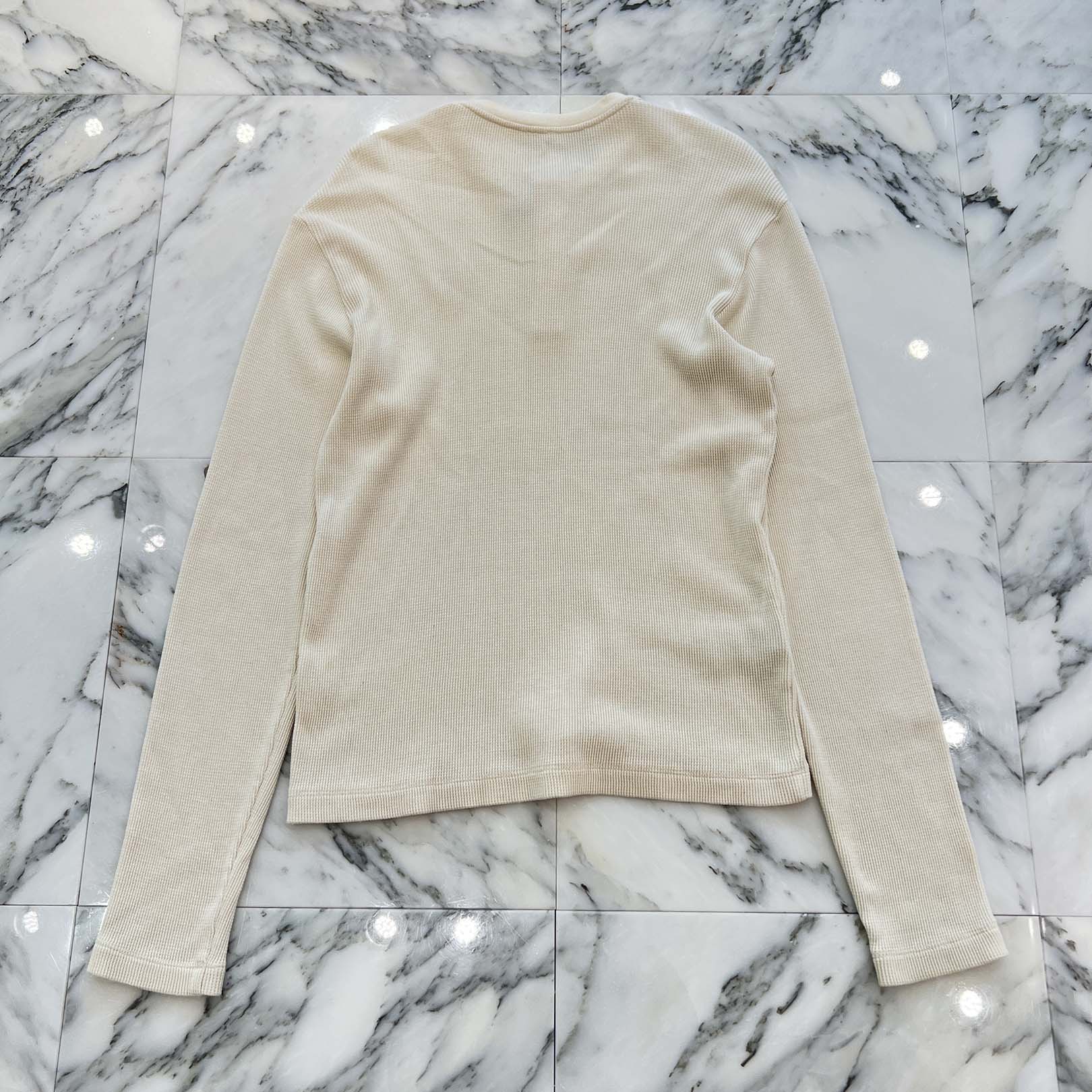 CHROME HEARTS Y NOT CH Embroidery Henry Neck Long Sleeve Tee Size