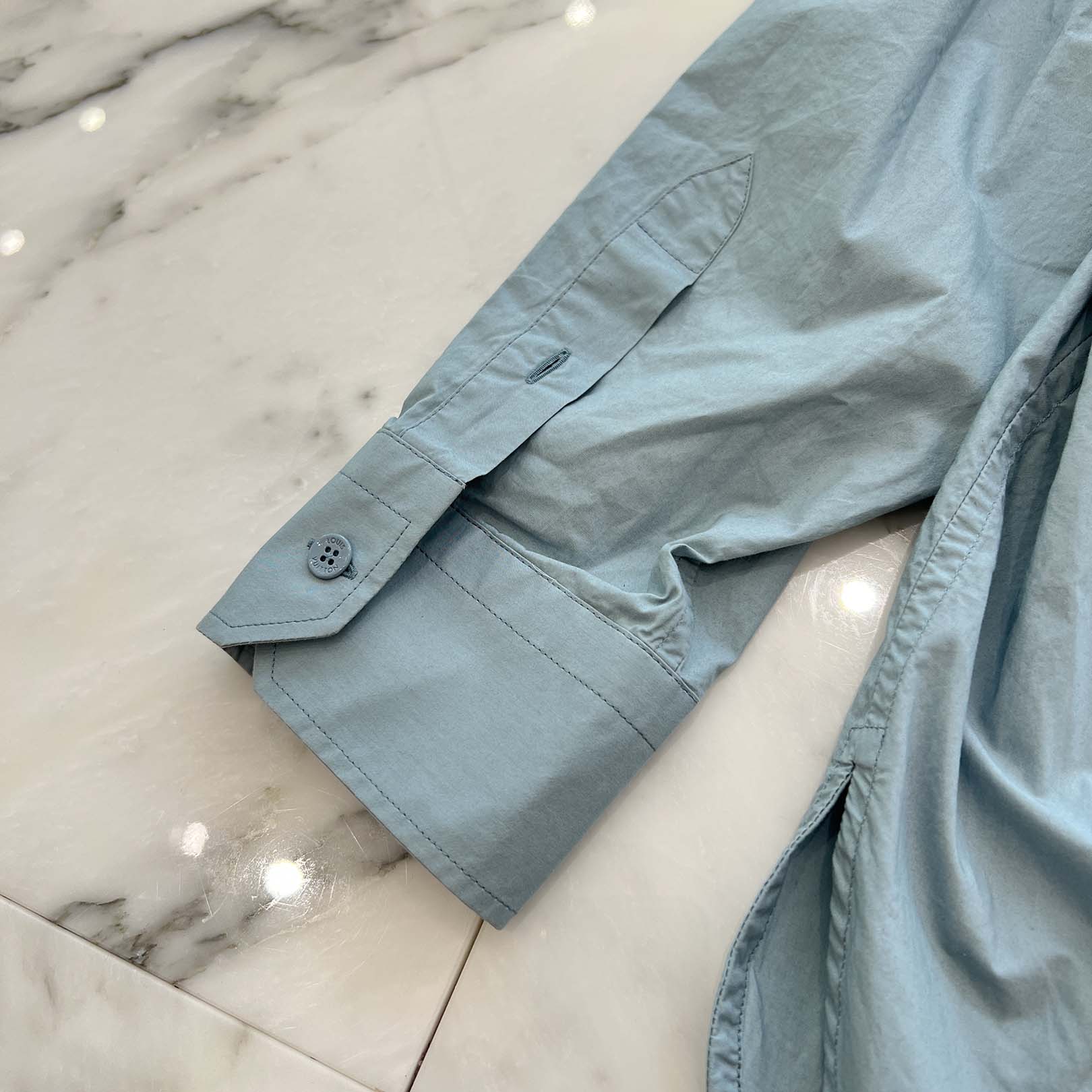 LOUIS VUITTON 2023SS Placed Graphics Cotton Shirt HOS75W Size XL ルイヴィトン プレースドグラフィック コットンシャツ サイズXL