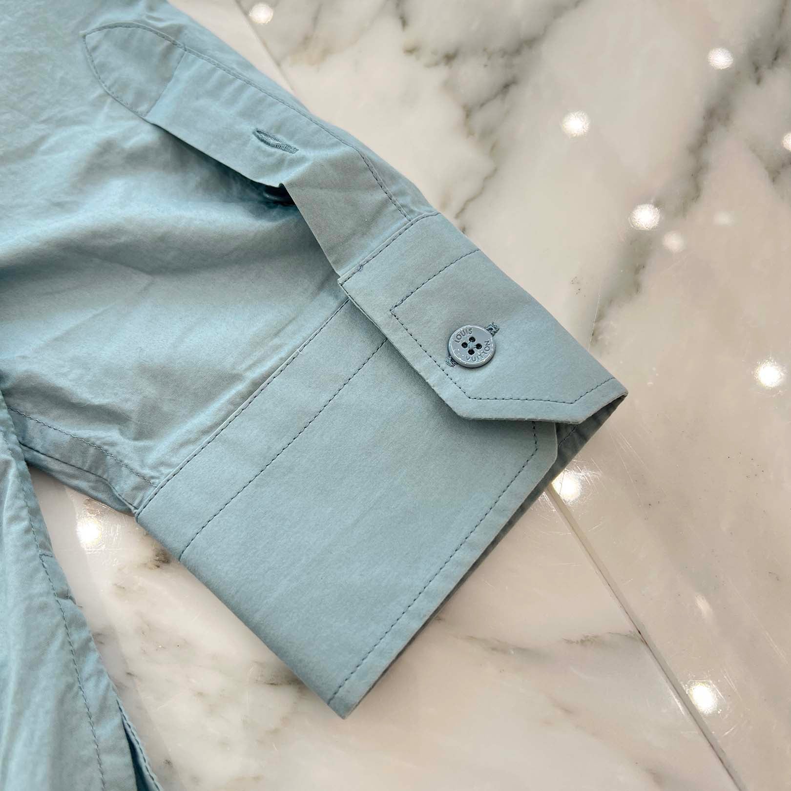 LOUIS VUITTON 2023SS Placed Graphics Cotton Shirt HOS75W Size XL ルイヴィトン プレースドグラフィック コットンシャツ サイズXL