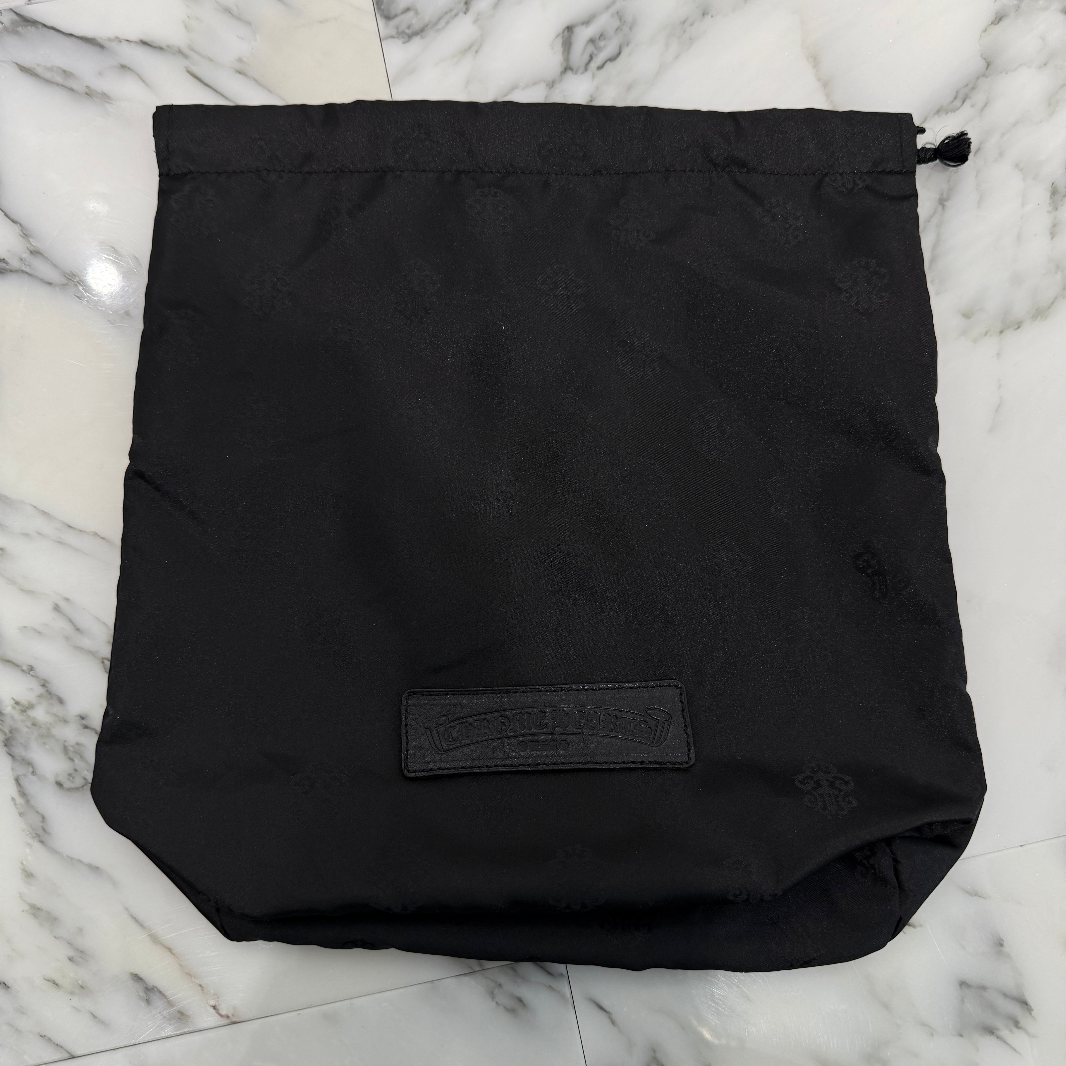 CHROME HEARTS Las Vegas Limited DOMINO Cemetery Cross Patch Duffle Leather Mini Boston Bag クロムハーツ ラスベガス限定 ドミノ セメタリークロスパッチ ダッフル レザー ミニ ボストンバッグ