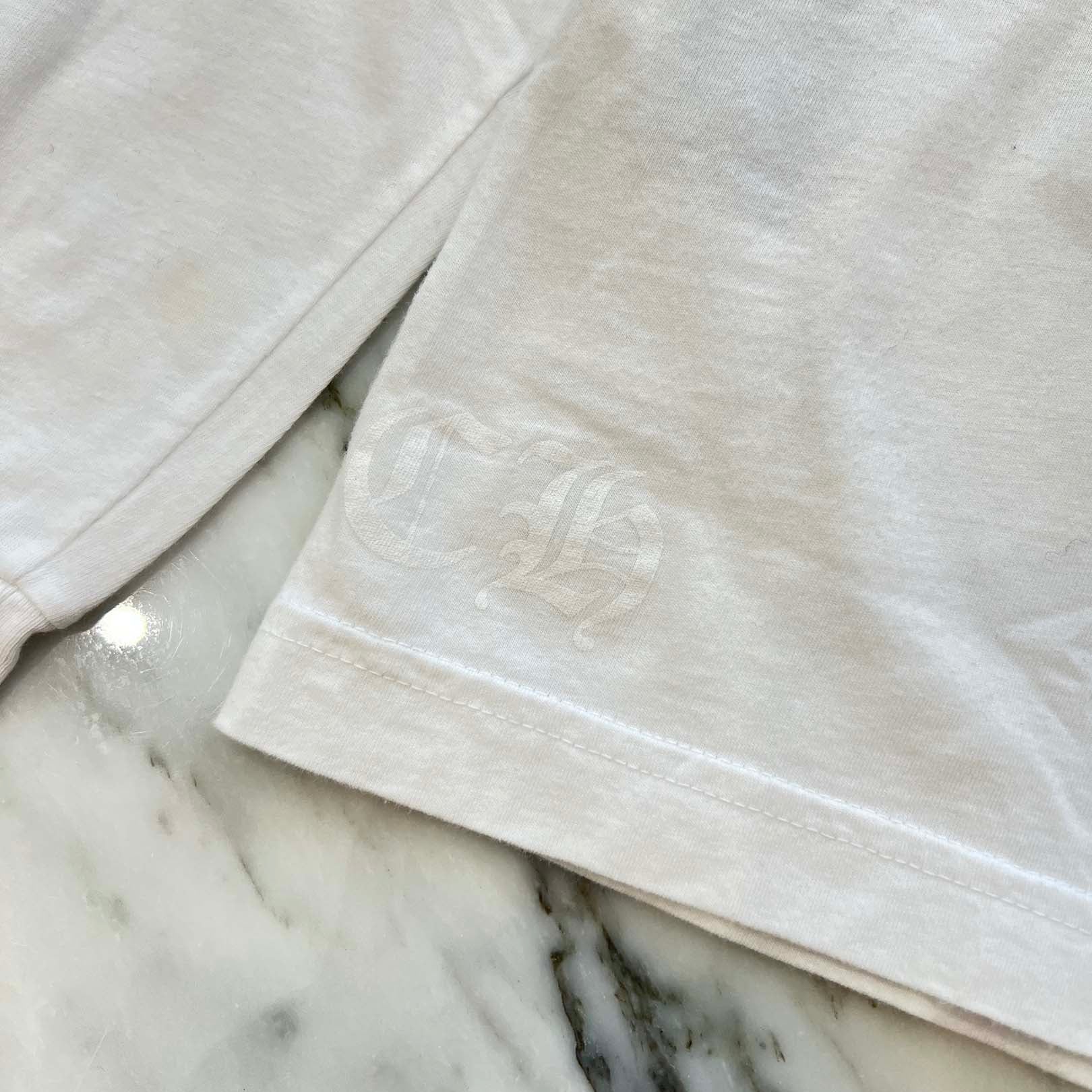 CHROME HEARTS Old English Neck Logo Neon Yellow Long Sleeve Tee Size L クロムハーツ オールドイングリッシュネックロゴネオンイエローロングスリーブTシャツ サイズL