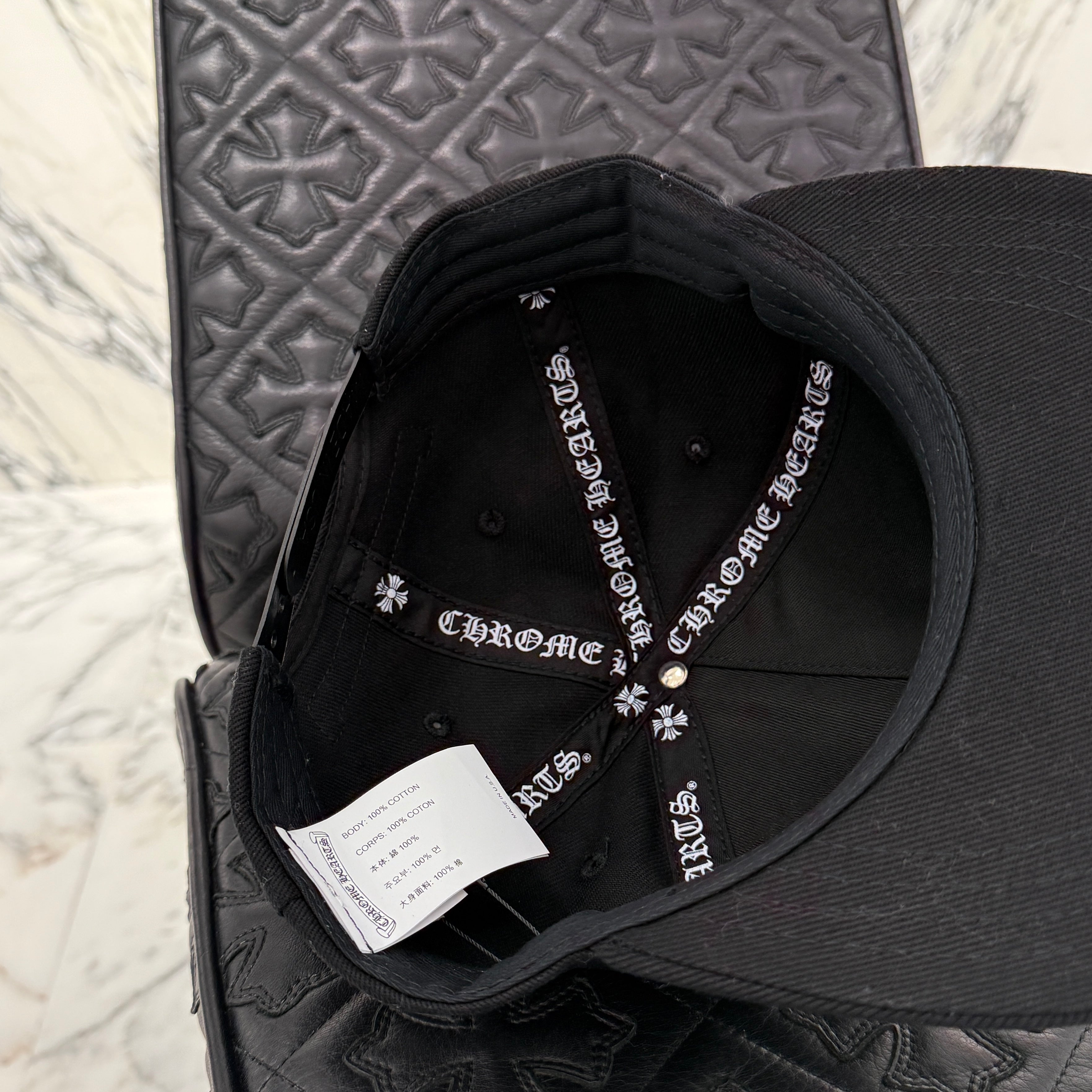 CHROME HEARTS CH Plus Horseshoe Embroidery Baseball Cap Size
