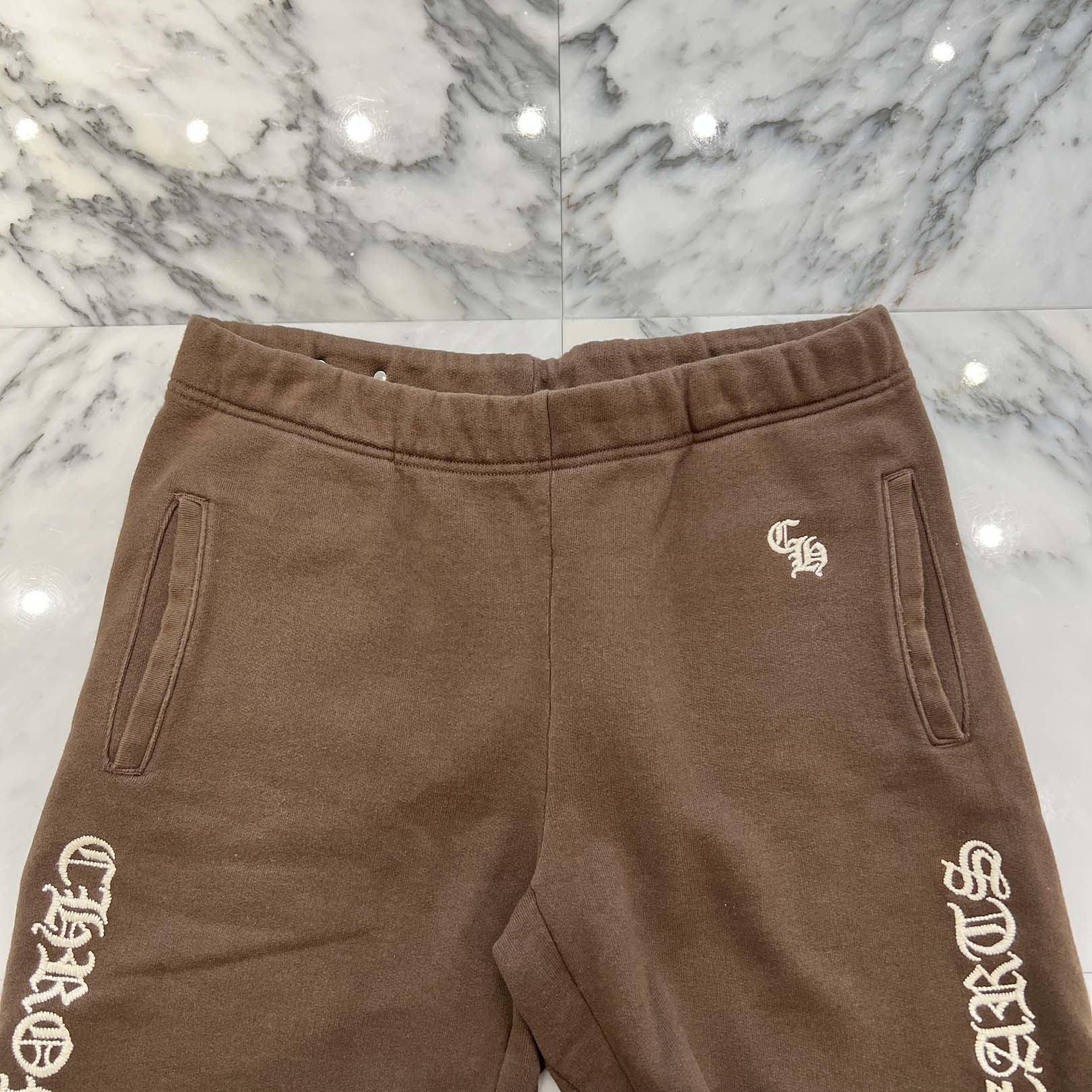 CHROME HEARTS Y NOT SLO RIDE Logo Sweat Half Pants Size L クロムハーツ ワイノット スローライド ロゴ スウェットハーフパンツ サイズL