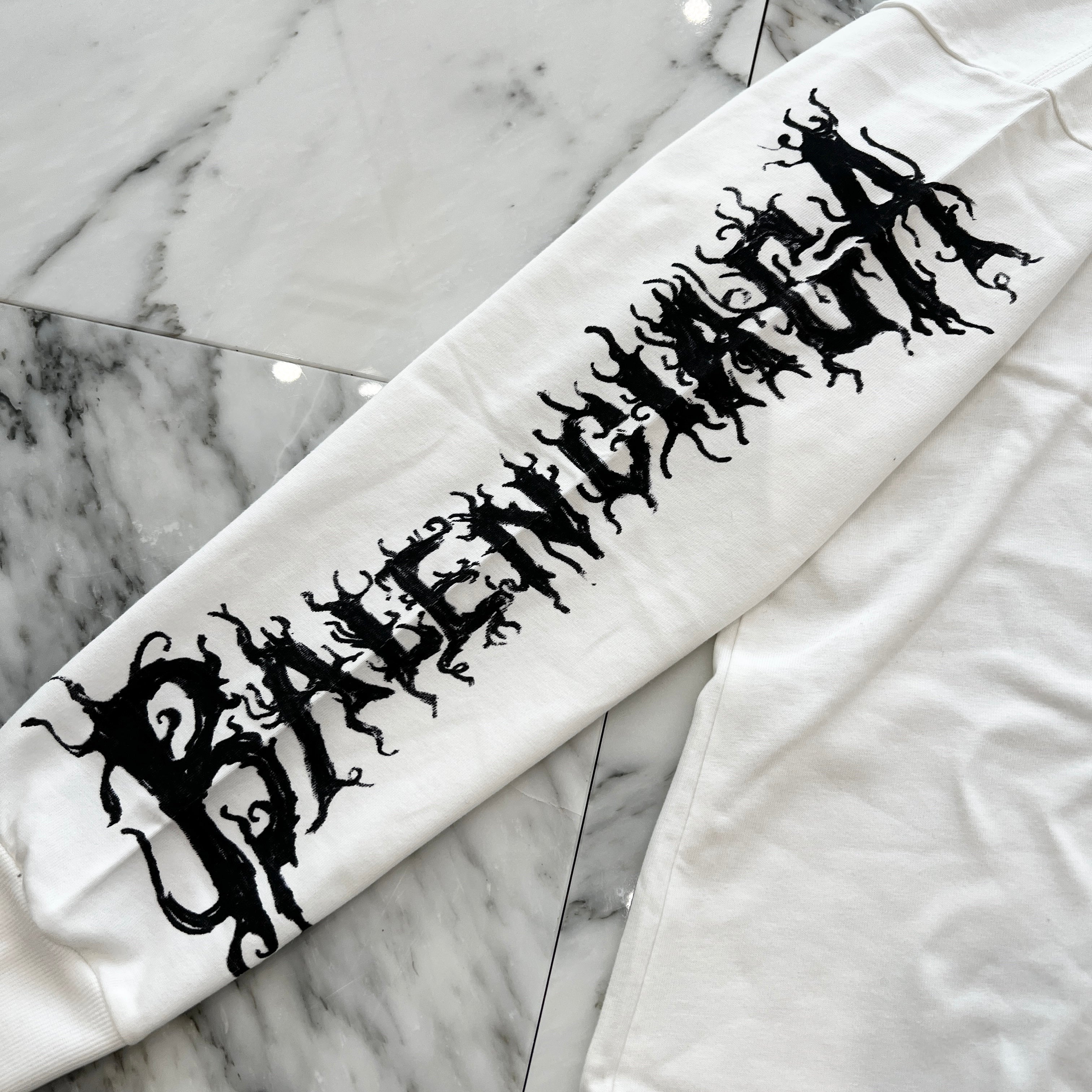 BALENCIAGA 2024SS Metal Logo Print Long Sleeve Tee 699191 TPV02 Size L バレンシアガ メタルロゴプリント ロングスリーブ Tシャツ サイズL