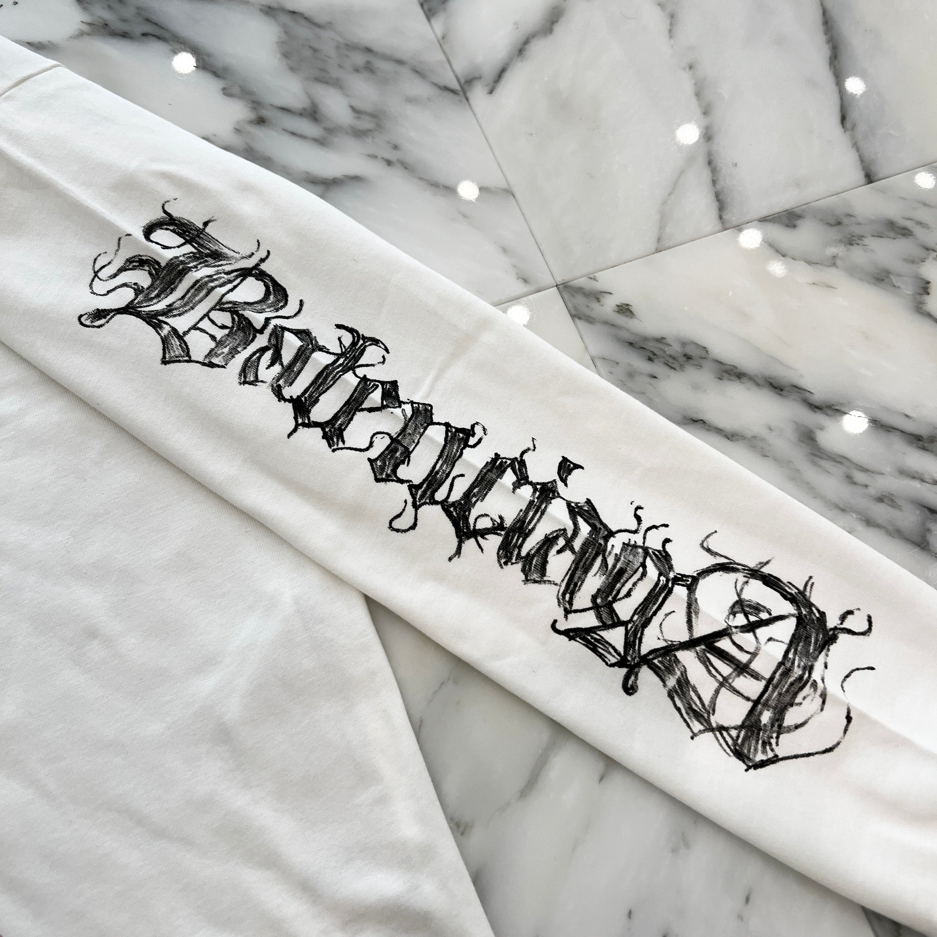 BALENCIAGA 2024SS Metal Logo Print Long Sleeve Tee 699191 TPV02 Size L バレンシアガ メタルロゴプリント ロングスリーブ Tシャツ サイズL