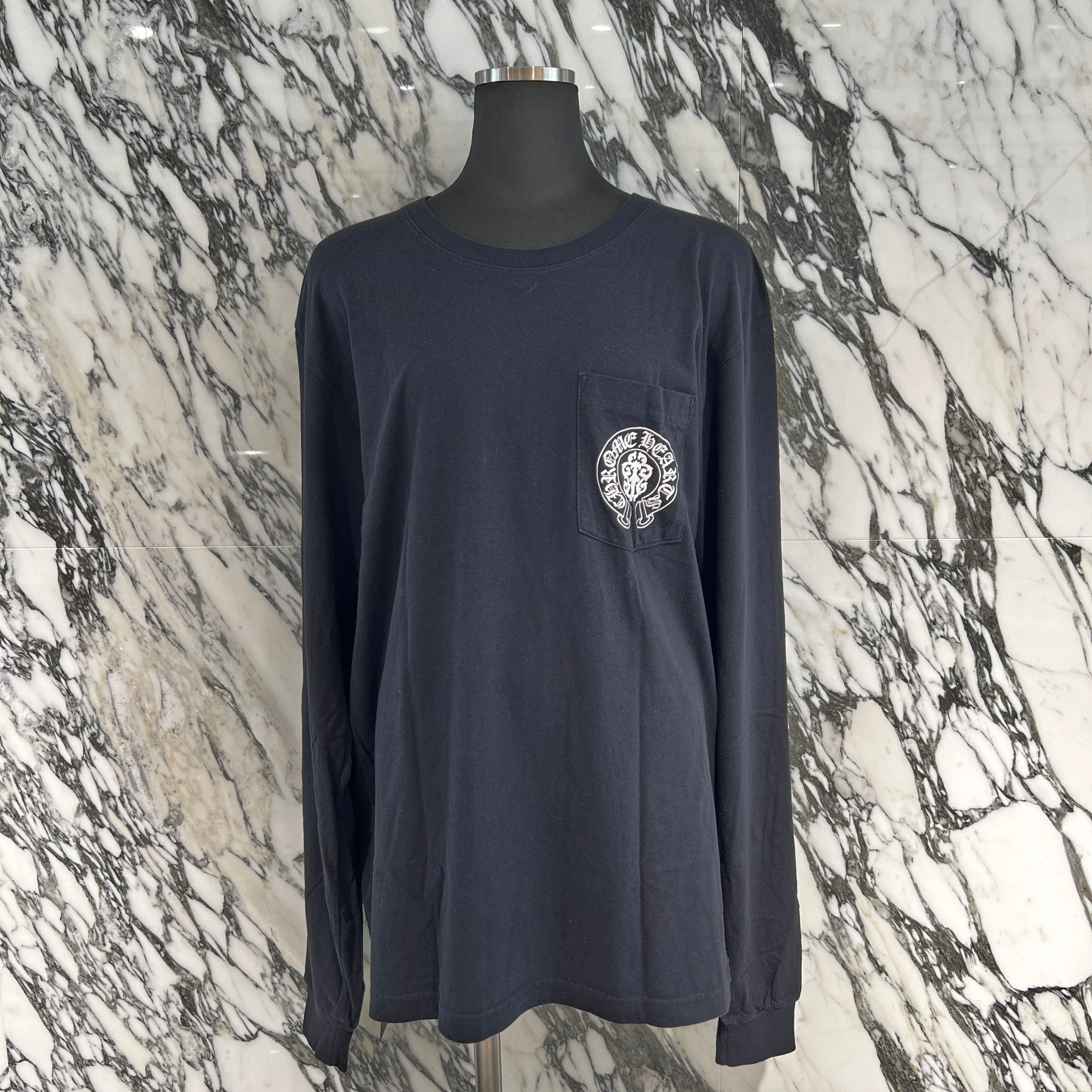 CHROME HEARTS American Flag Vine Dagger Horseshoe Long Sleeve Tee Size L クロムハーツ アメリカンフラッグ ヴァインダガーホースシュー ロングスリーブTシャツ サイズL