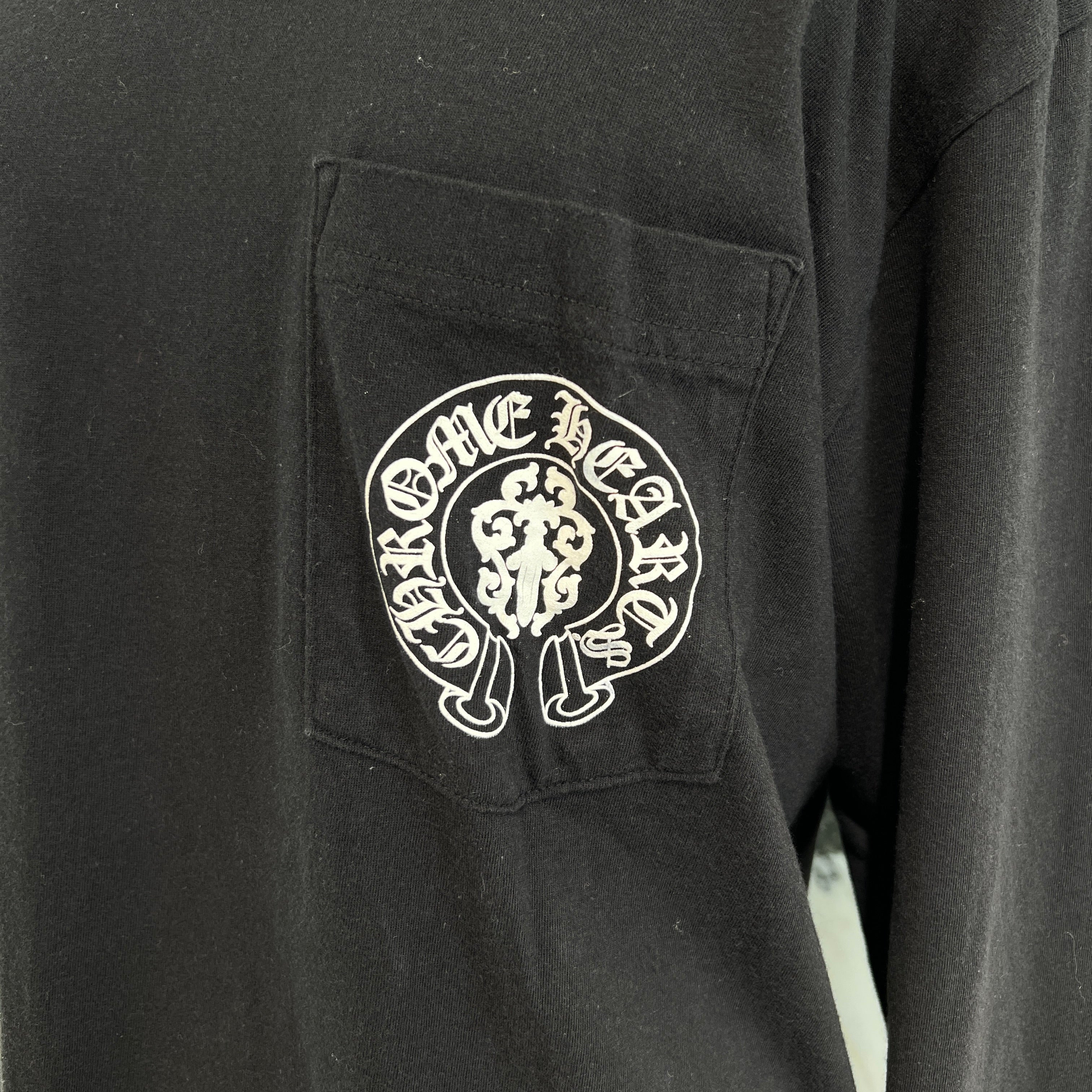 CHROME HEARTS American Flag Vine Dagger Horseshoe Long Sleeve Tee Size L クロムハーツ アメリカンフラッグ ヴァインダガーホースシュー ロングスリーブTシャツ サイズL