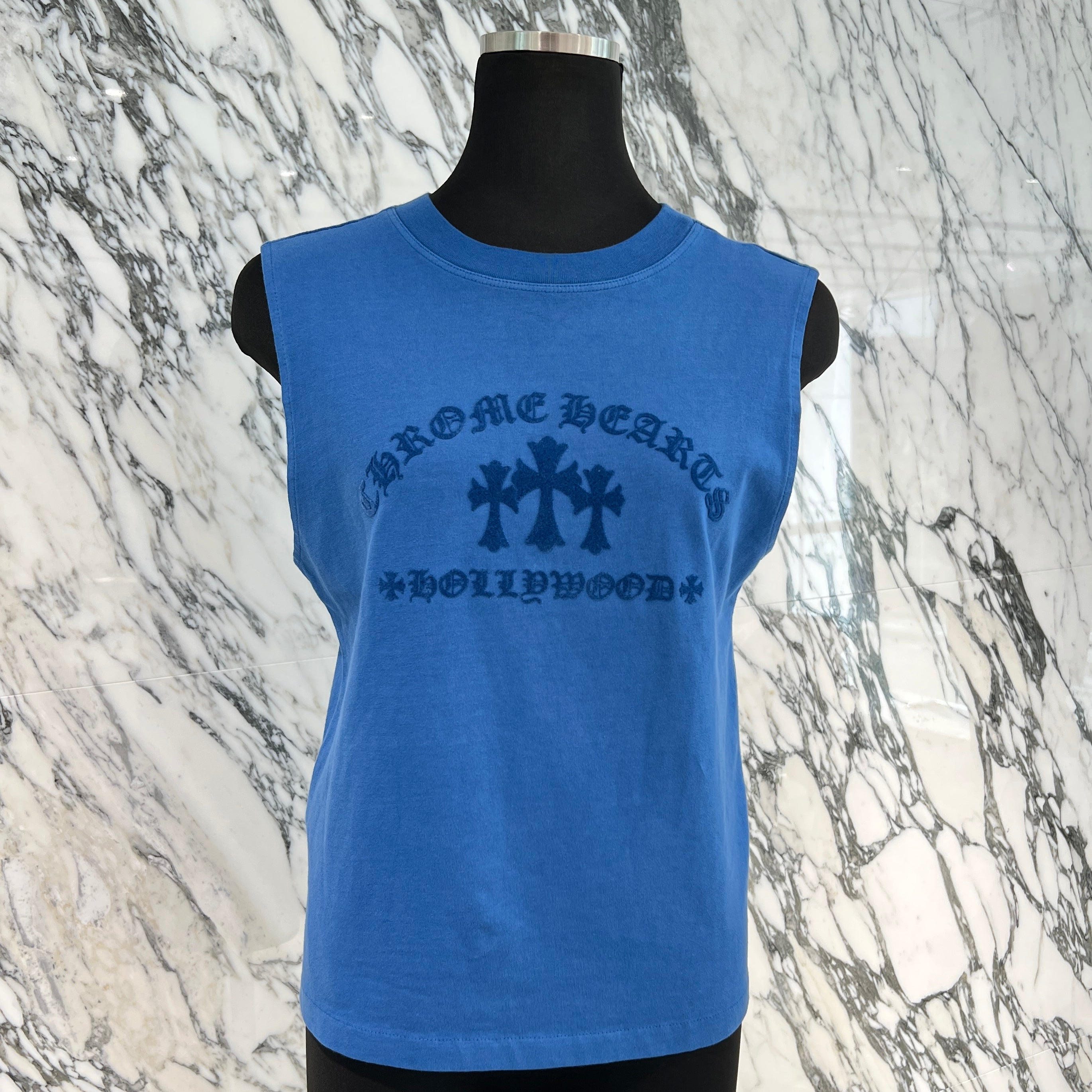 CHROME HEARTS Y NOT King Taco 3 Cemetery Cross Flock Print