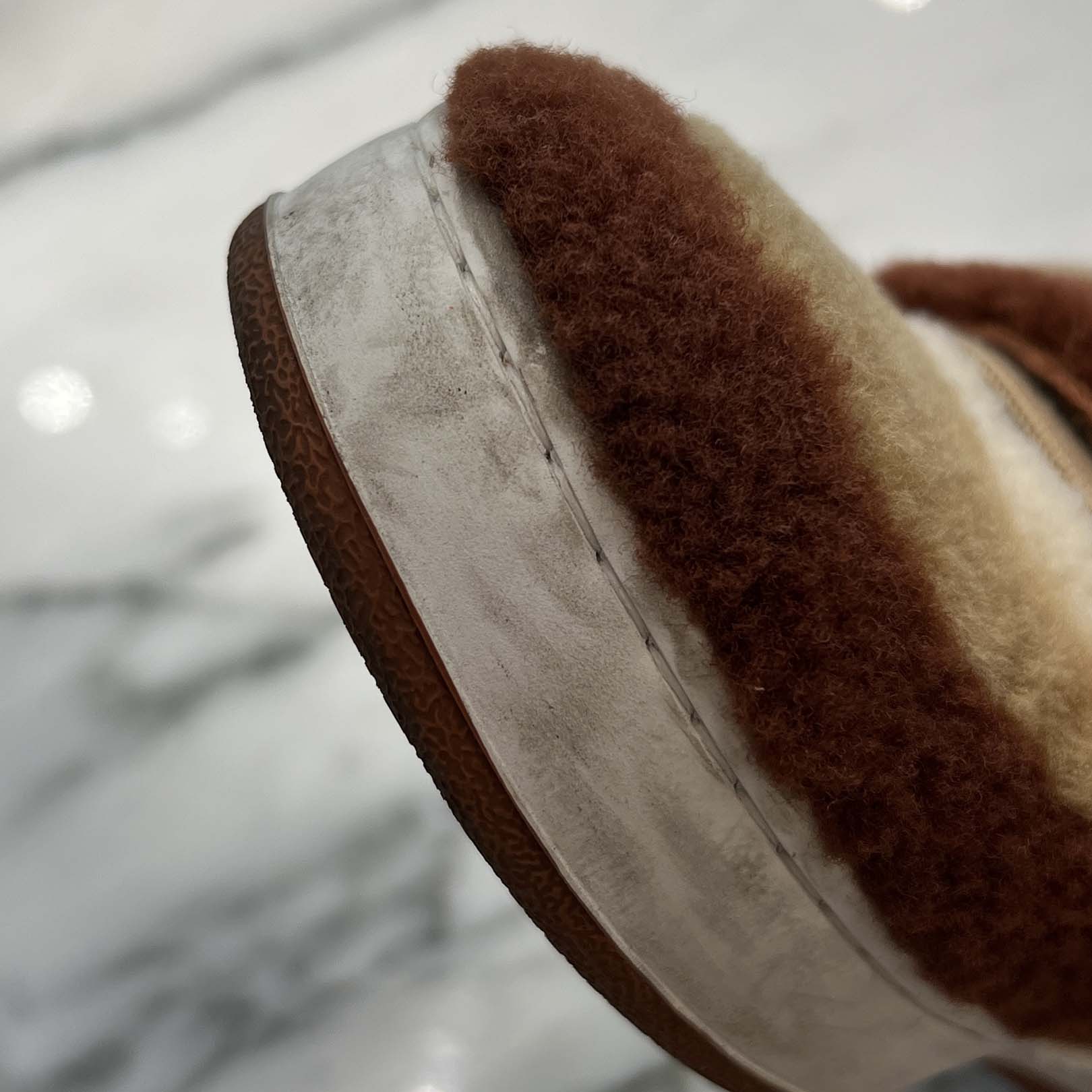 CELINE CT02 Velcro Strap Teddy Fabric Sneakers Size 36 (約23cm) セリーヌ CT02 ベルクロストラップ テディファブリックスニーカー サイズ36 (約23cm)