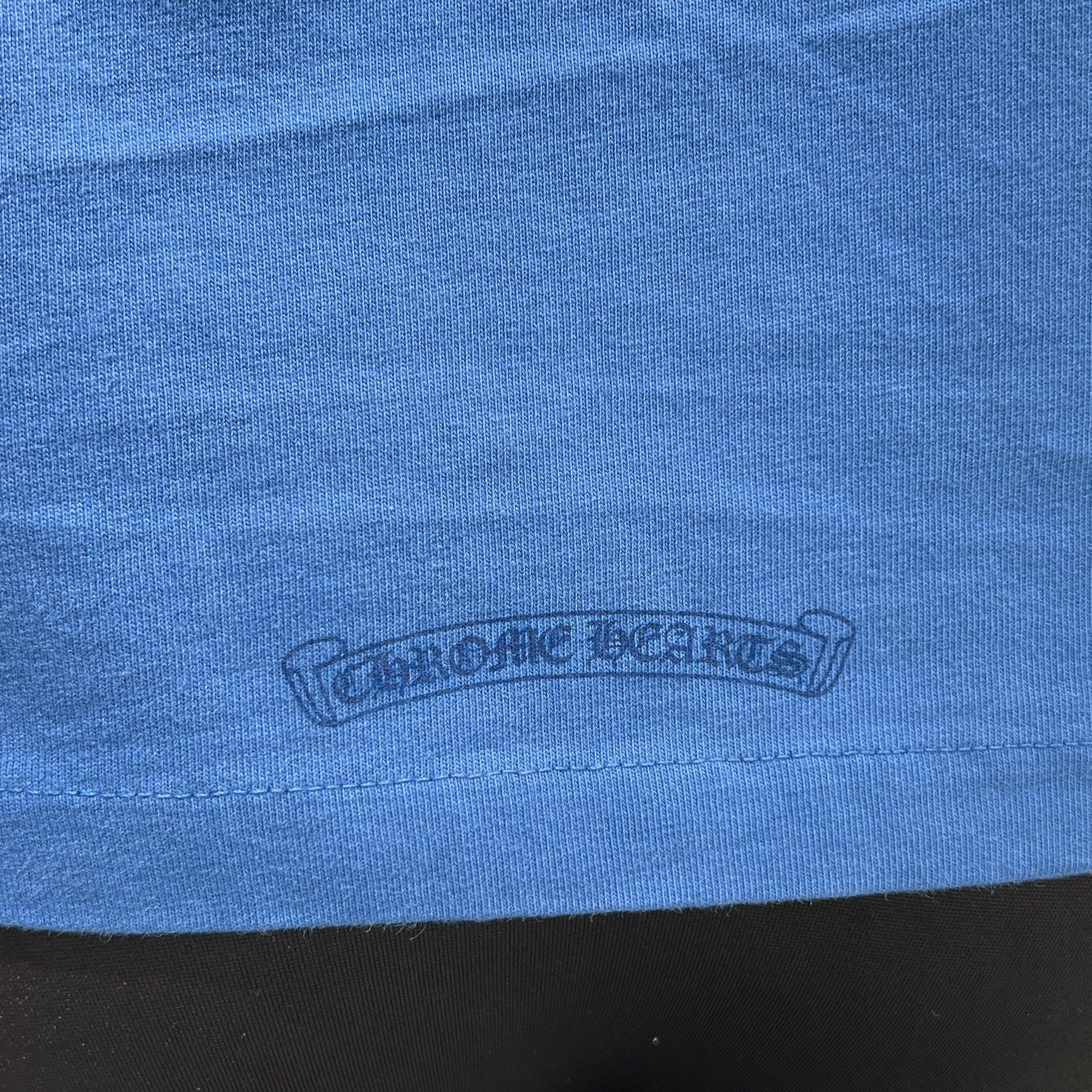 CHROME HEARTS Y NOT King Taco 3 Cemetery Cross Flock Print Sleeveless Tee Size XS クロムハーツ ワイノット キングタコ 3 セメタリークロス フロッキープリント ノースリーブシャツ サイズXS