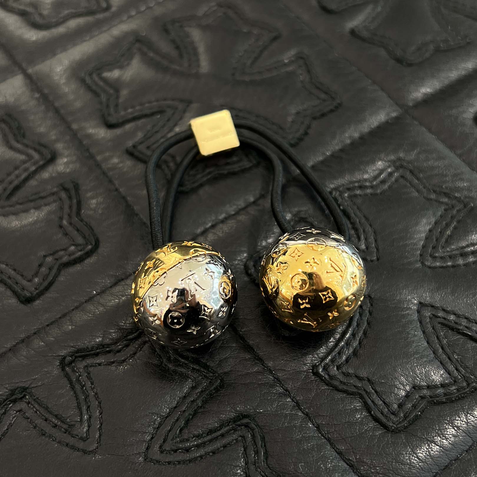 LOUIS VUITTON Scrunchie Nanogram Planet M80266 ルイヴィトン シュシュ ナノグラムプラネット