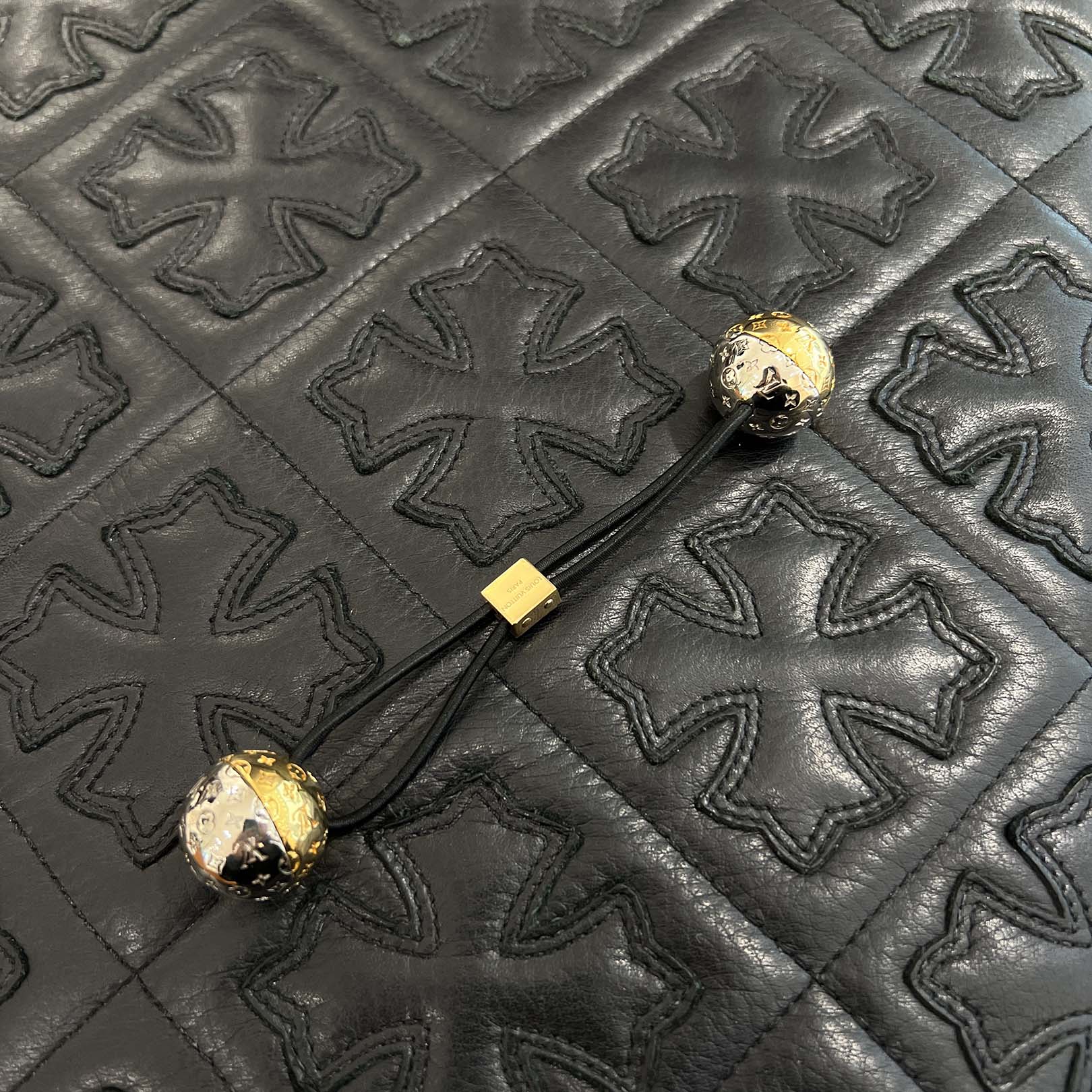 LOUIS VUITTON Scrunchie Nanogram Planet M80266 ルイヴィトン シュシュ ナノグラムプラネット