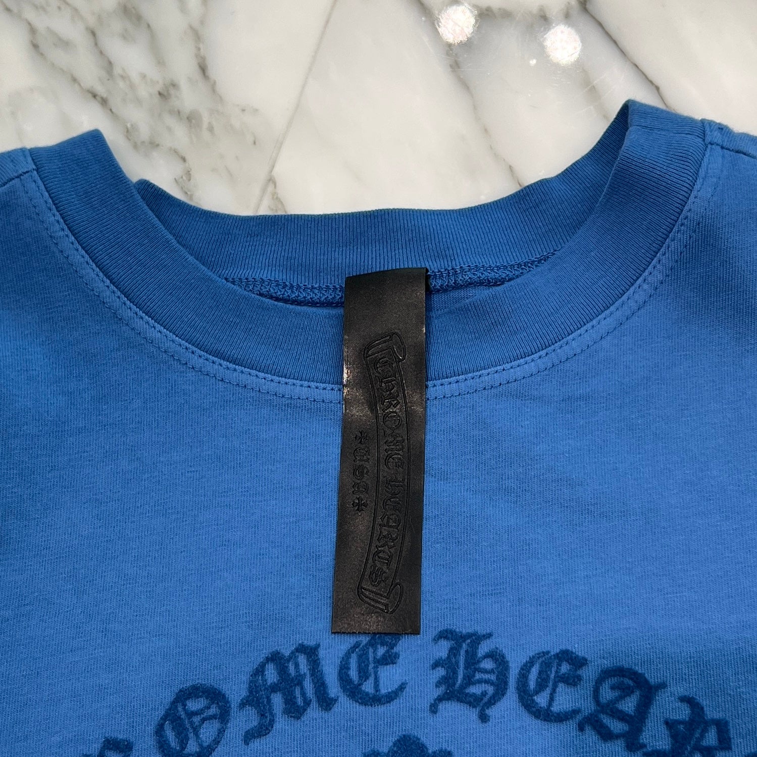 CHROME HEARTS Y NOT King Taco 3 Cemetery Cross Flock Print Sleeveless Tee Size XS クロムハーツ ワイノット キングタコ 3 セメタリークロス フロッキープリント ノースリーブシャツ サイズXS