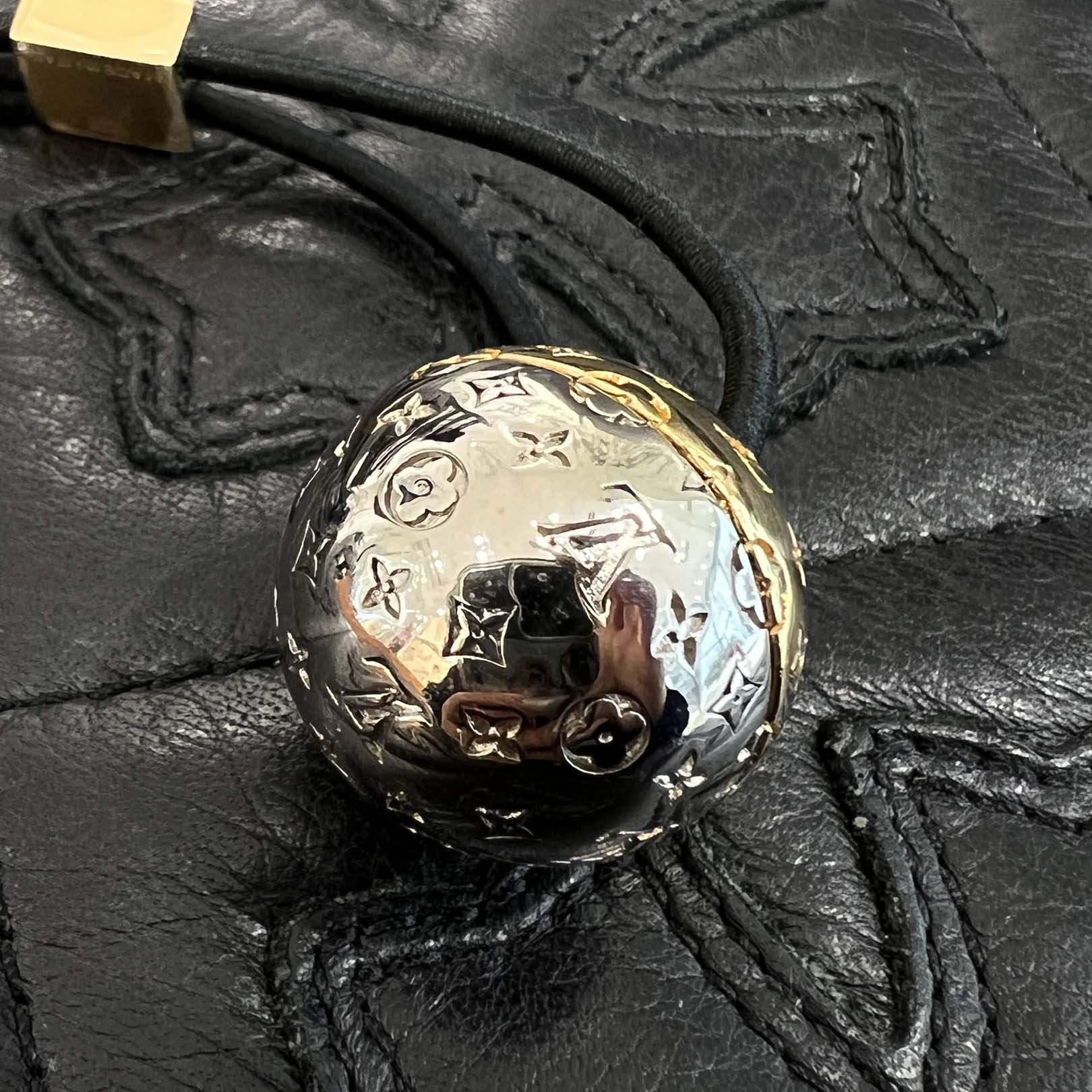 LOUIS VUITTON Scrunchie Nanogram Planet M80266 ルイヴィトン シュシュ ナノグラムプラネット