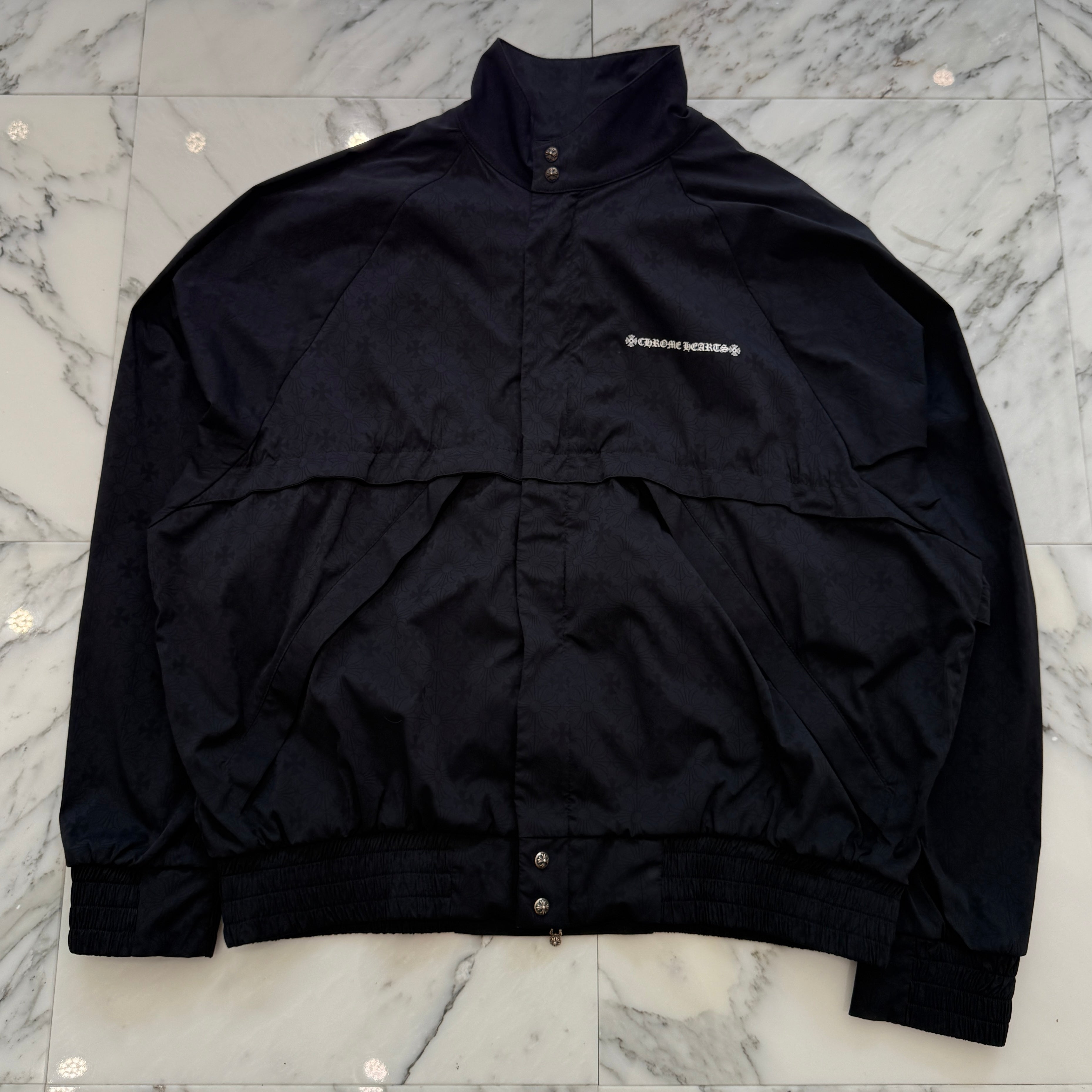 CHROME HEARTS Y NOT U Match Point Back USA Arch Logo Nylon Jacket Size XL クロムハーツ ワイノット Uマッチポイント バックUSAアーチロゴ ナイロンジャケット サイズXL