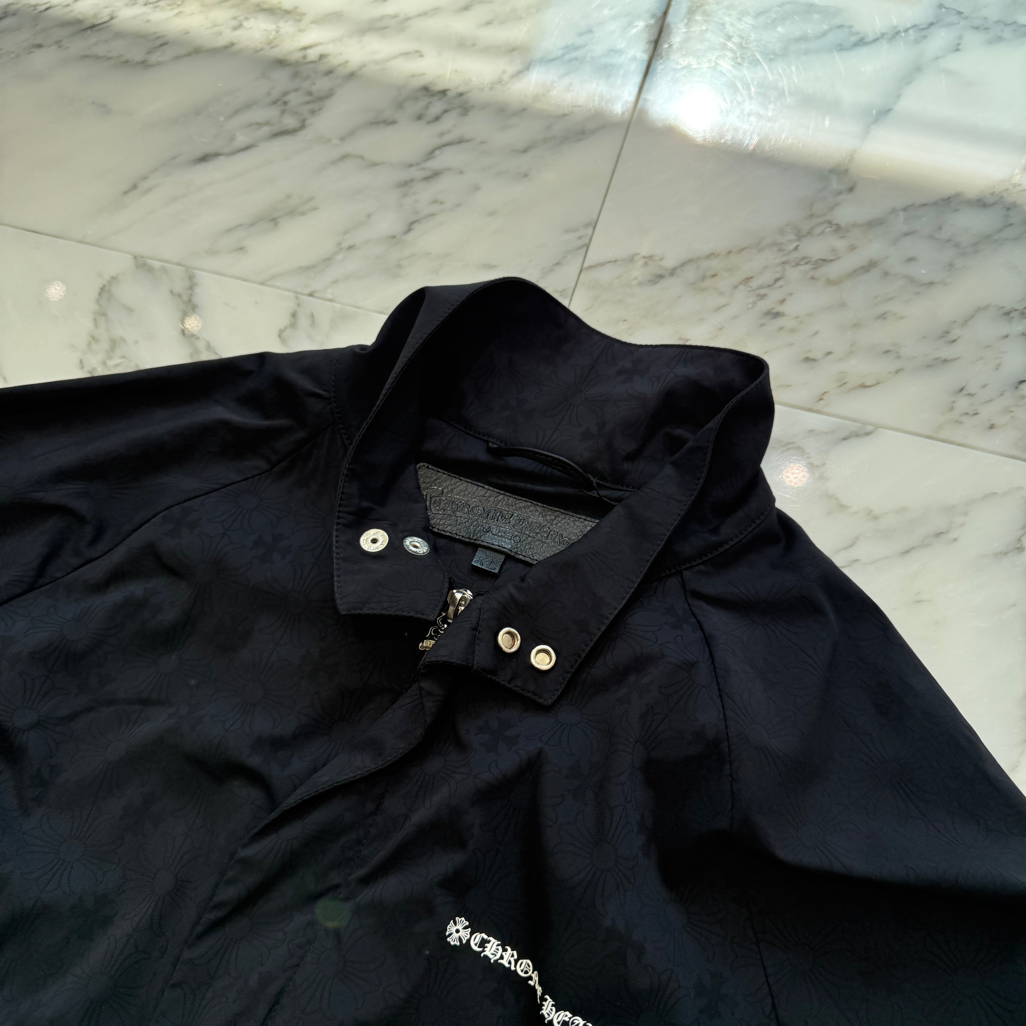 CHROME HEARTS Y NOT U Match Point Back USA Arch Logo Nylon Jacket Size XL クロムハーツ ワイノット Uマッチポイント バックUSAアーチロゴ ナイロンジャケット サイズXL