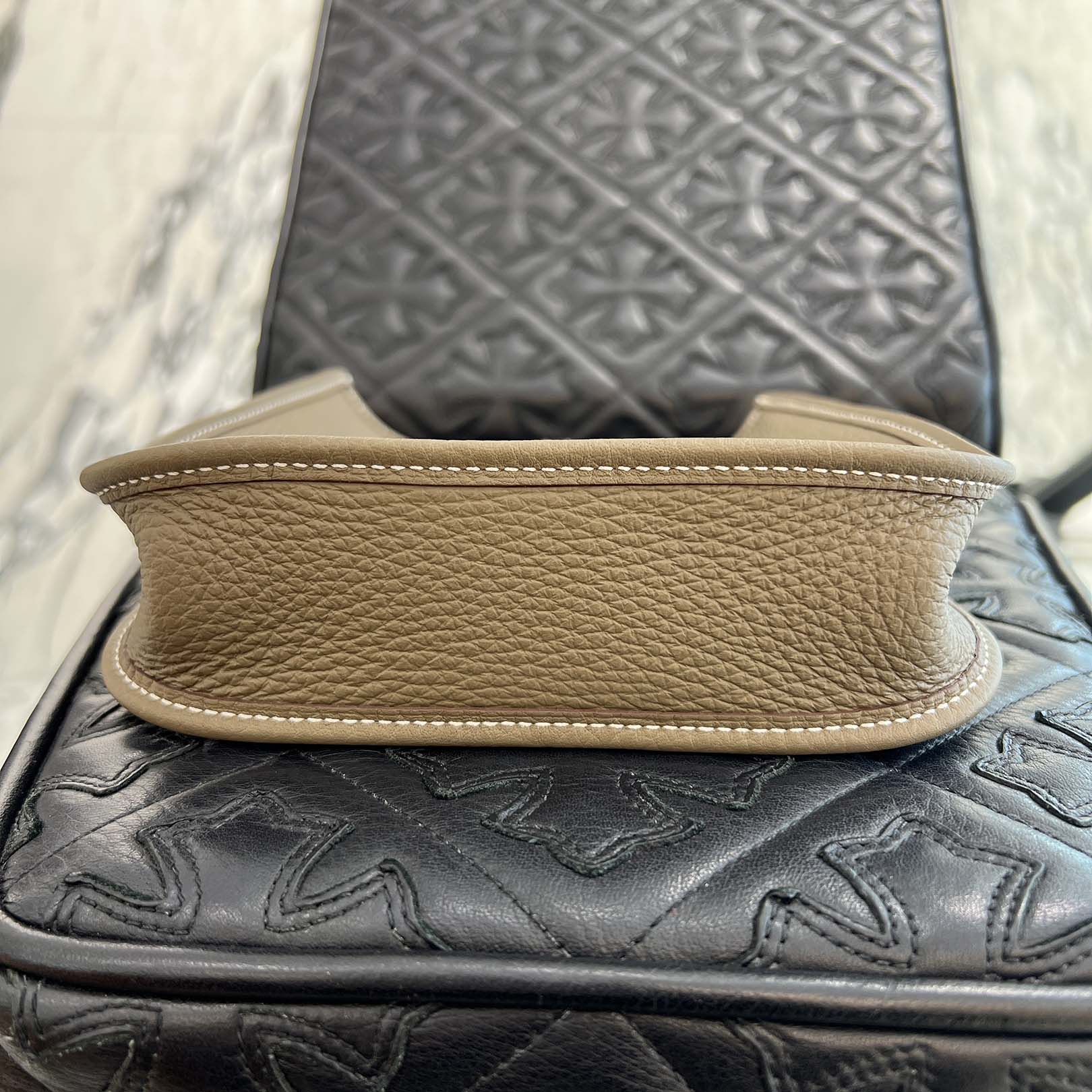 HERMES Evelyn Amazon TPM "Etoupe" W刻印 エルメス エブリン アマゾン TPM "エトゥープ" レザーショルダーバッグ W刻印