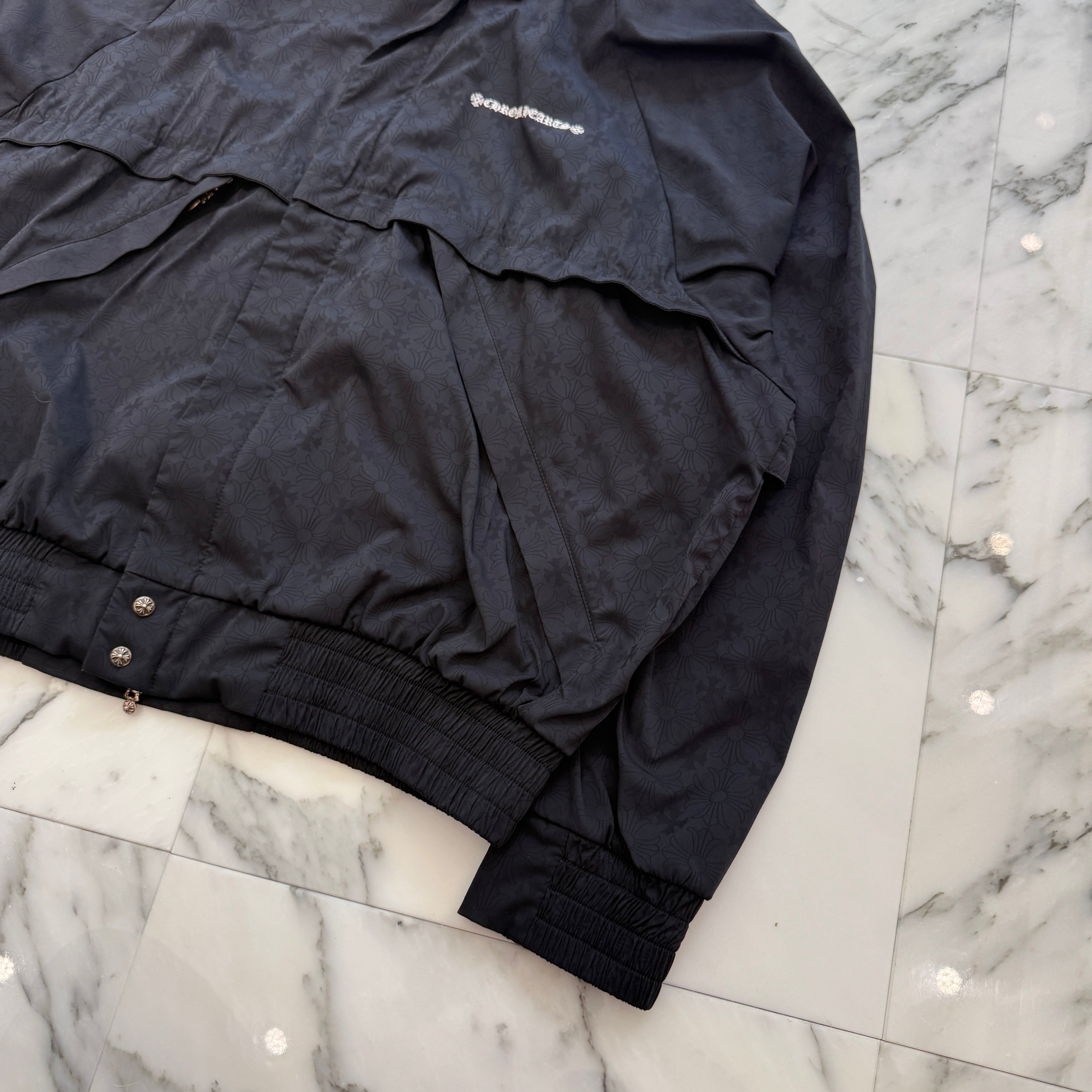 CHROME HEARTS Y NOT U Match Point Back USA Arch Logo Nylon Jacket Size XL クロムハーツ ワイノット Uマッチポイント バックUSAアーチロゴ ナイロンジャケット サイズXL