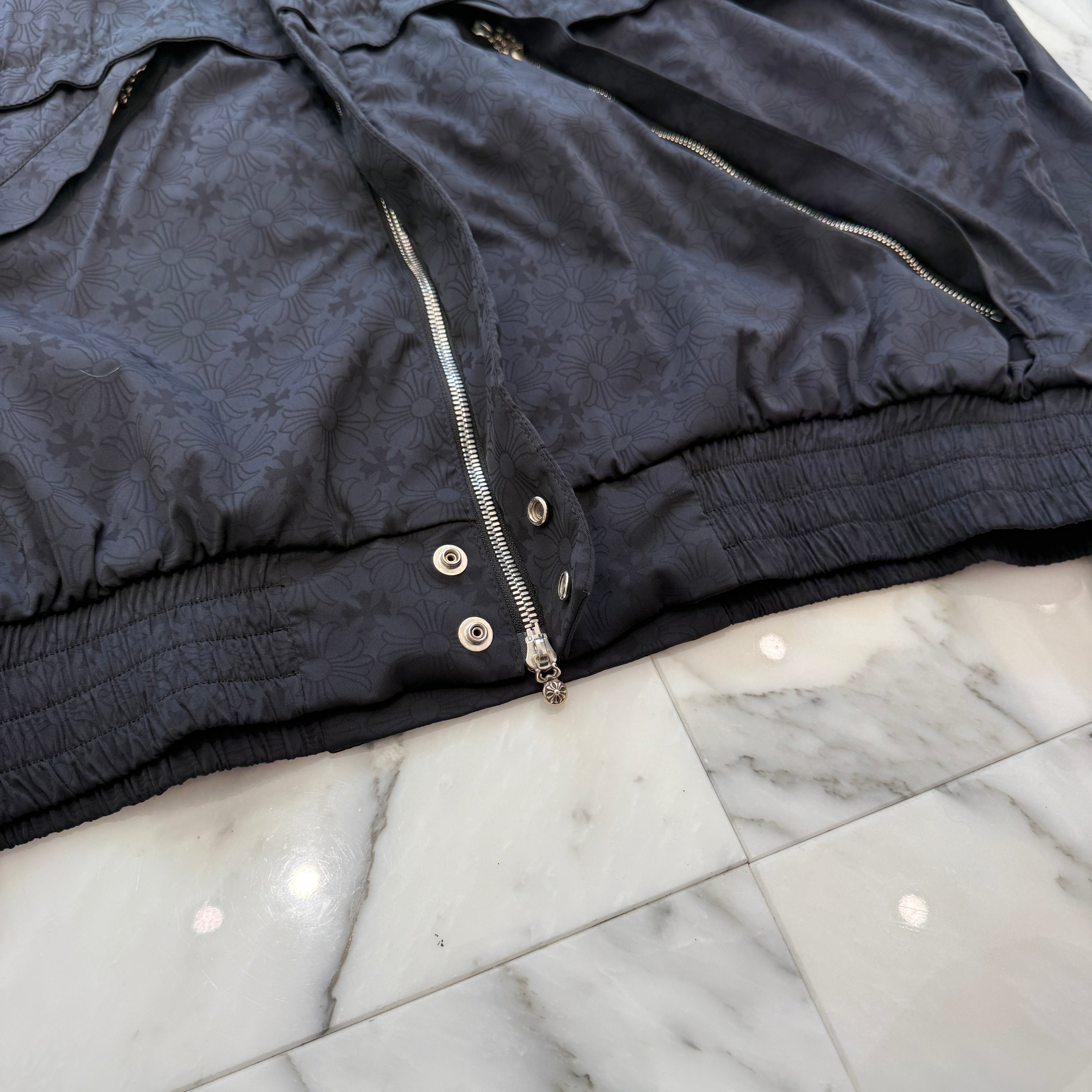 CHROME HEARTS Y NOT U Match Point Back USA Arch Logo Nylon Jacket Size XL クロムハーツ ワイノット Uマッチポイント バックUSAアーチロゴ ナイロンジャケット サイズXL