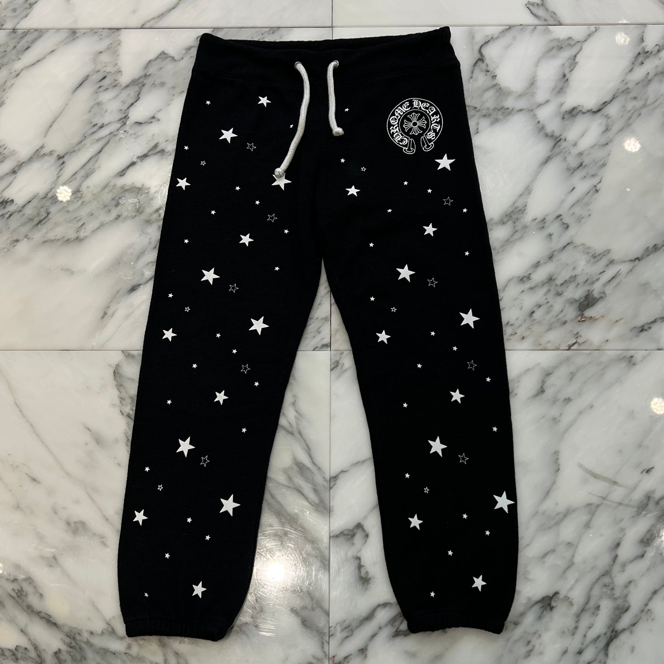 CHROME HEARTS CH Plus Horseshoe Star Print Kid's Sweat Pants Size 6Y クロムハーツ CHプラス ホースシュー スタープリント キッズスウェットパンツ サイズ6Y