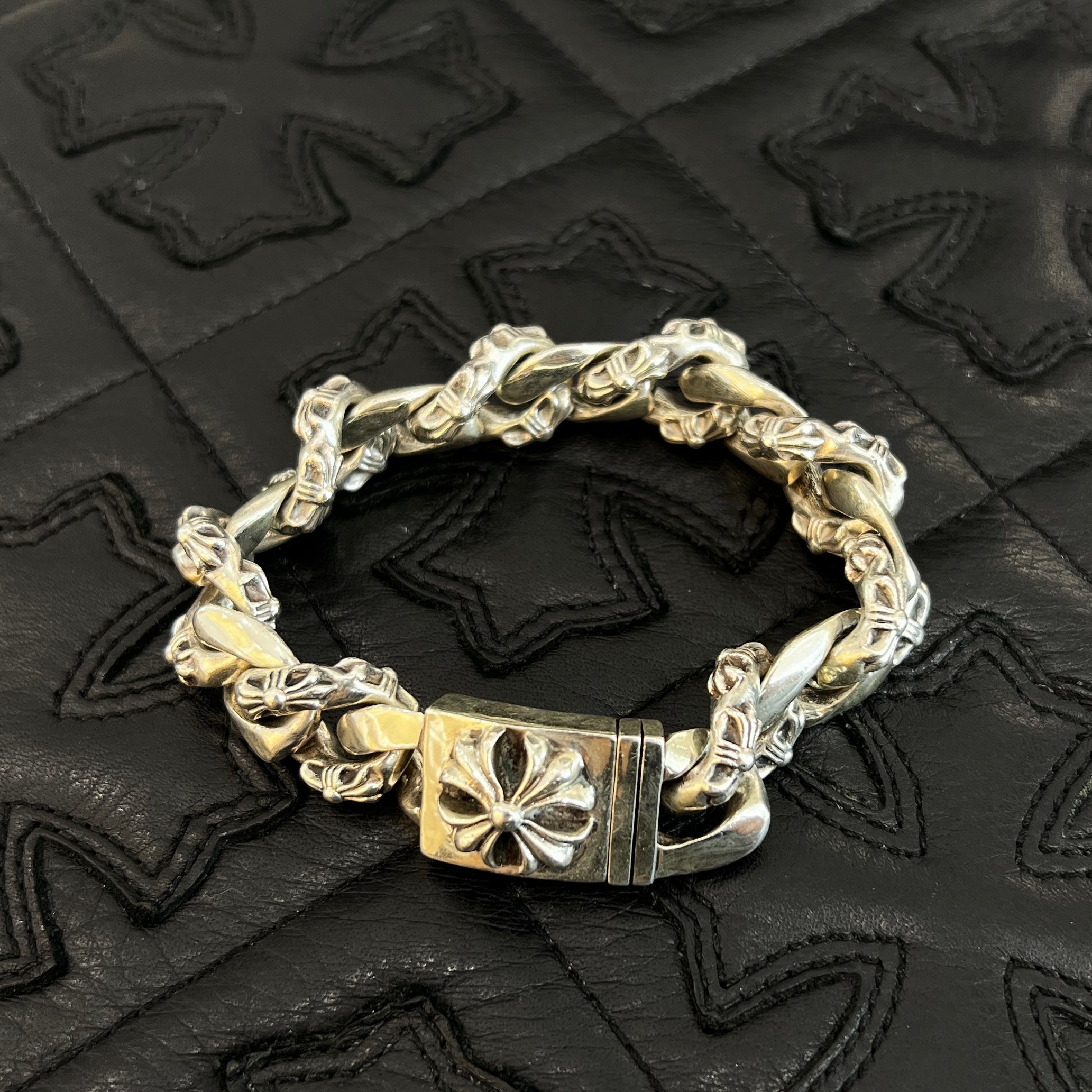 CHROME HEARTS CH Plus Fancy Chain Bracelet 15 LINK クロムハーツ CHプラス ファンシー チェーン ブレスレット 15LINK