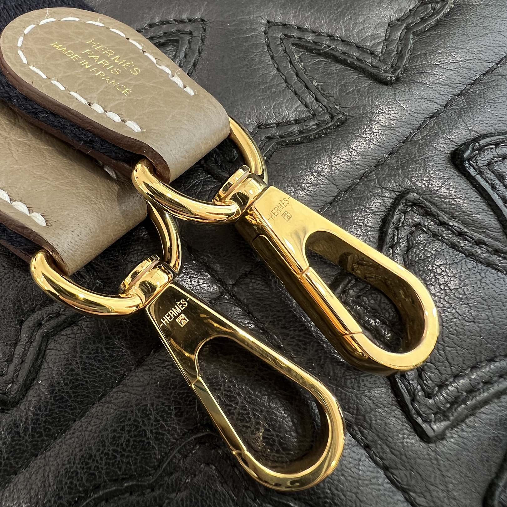 HERMES Evelyn Amazon TPM "Etoupe" W刻印 エルメス エブリン アマゾン TPM "エトゥープ" レザーショルダーバッグ W刻印