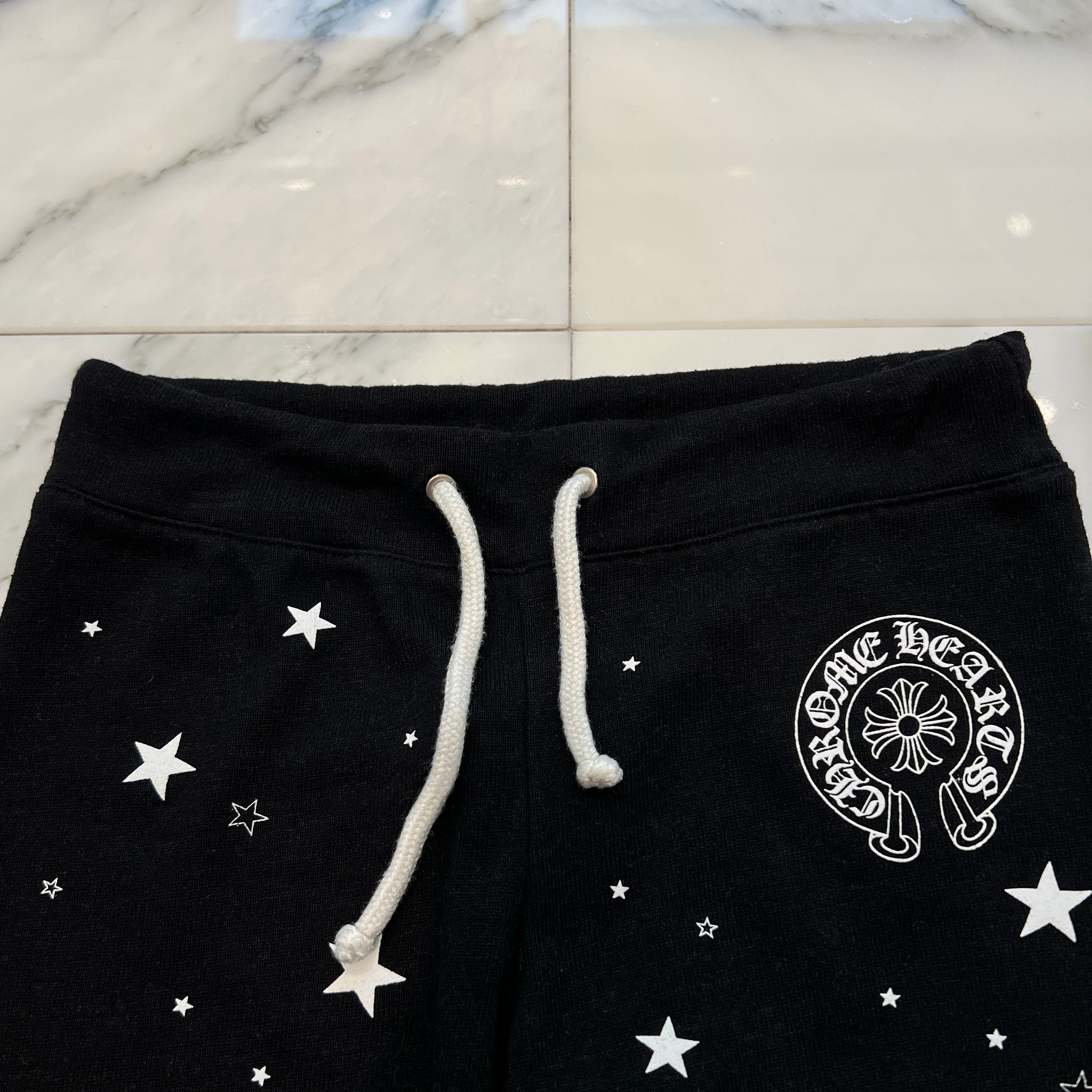 CHROME HEARTS CH Plus Horseshoe Star Print Kid's Sweat Pants Size 6Y クロムハーツ CHプラス ホースシュー スタープリント キッズスウェットパンツ サイズ6Y