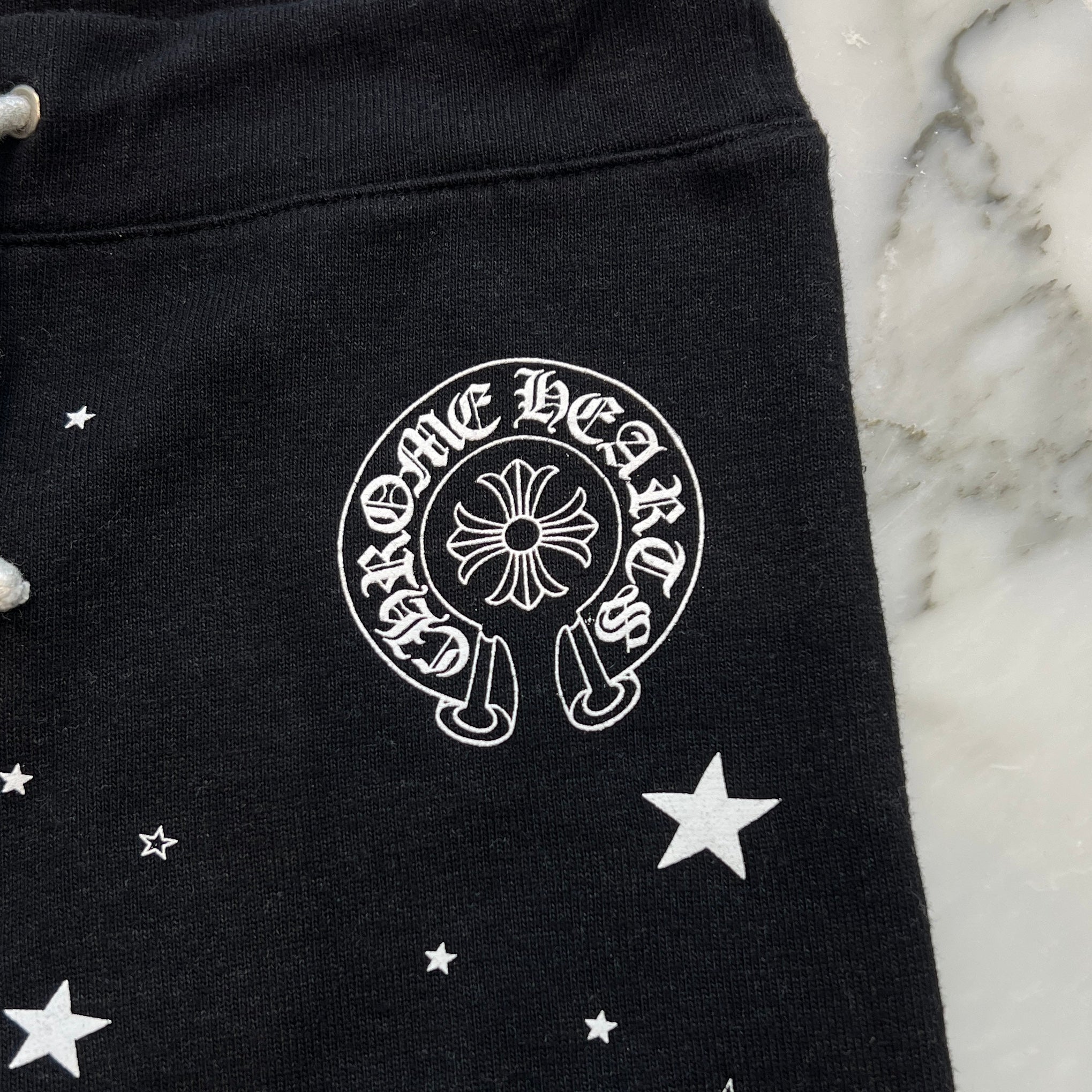 CHROME HEARTS CH Plus Horseshoe Star Print Kid's Sweat Pants Size 6Y クロムハーツ CHプラス ホースシュー スタープリント キッズスウェットパンツ サイズ6Y