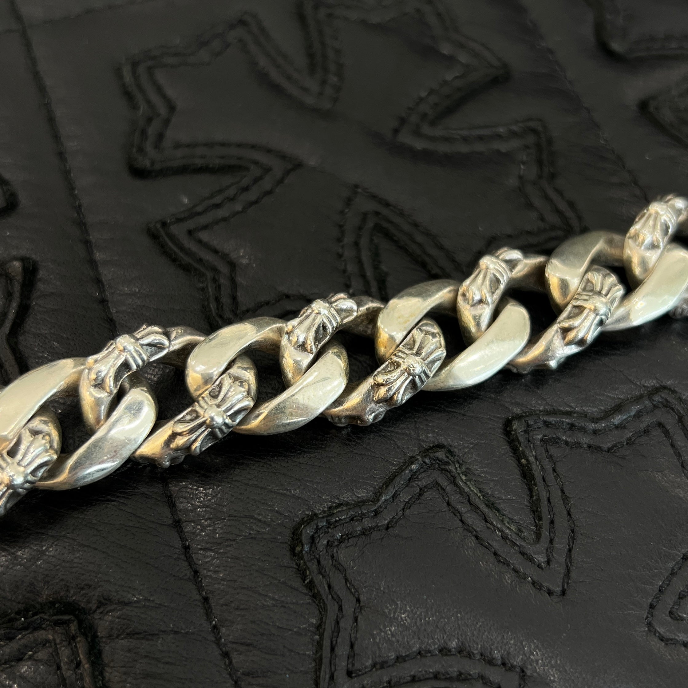 CHROME HEARTS CH Plus Fancy Chain Bracelet 15 LINK クロムハーツ CHプラス ファンシー チェーン ブレスレット 15LINK