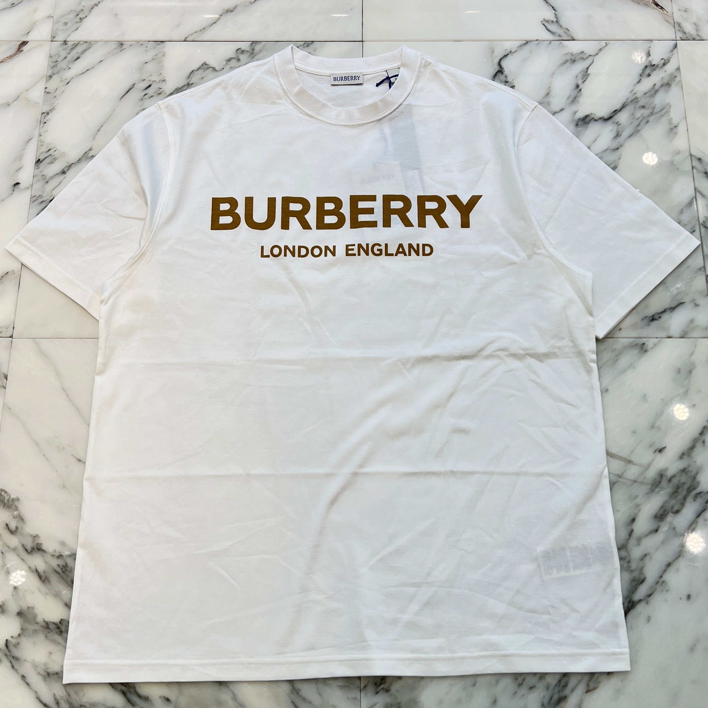 BURBERRY 2025SS ELLISON Logo Print Cotton Tee Size L 8104234 バーバリー エリソンロゴプリント コットンTシャツ サイズL