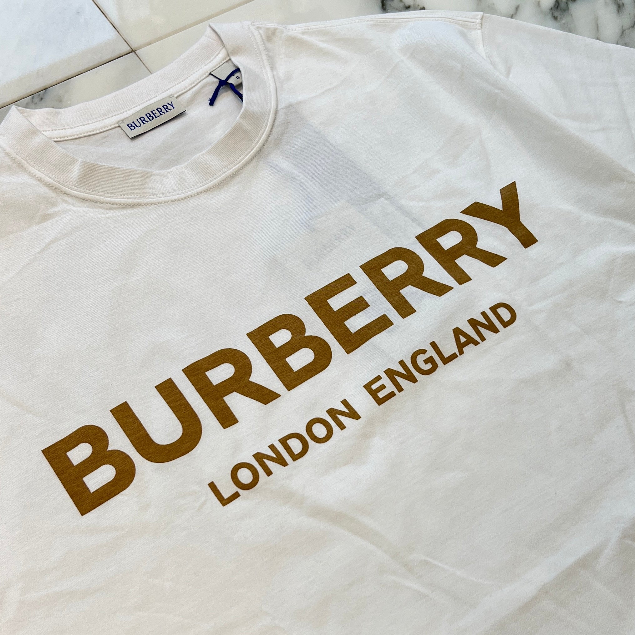 BURBERRY 2025SS ELLISON Logo Print Cotton Tee Size XL 8104234 バーバリー エリソンロゴプリント コットンTシャツ サイズXL