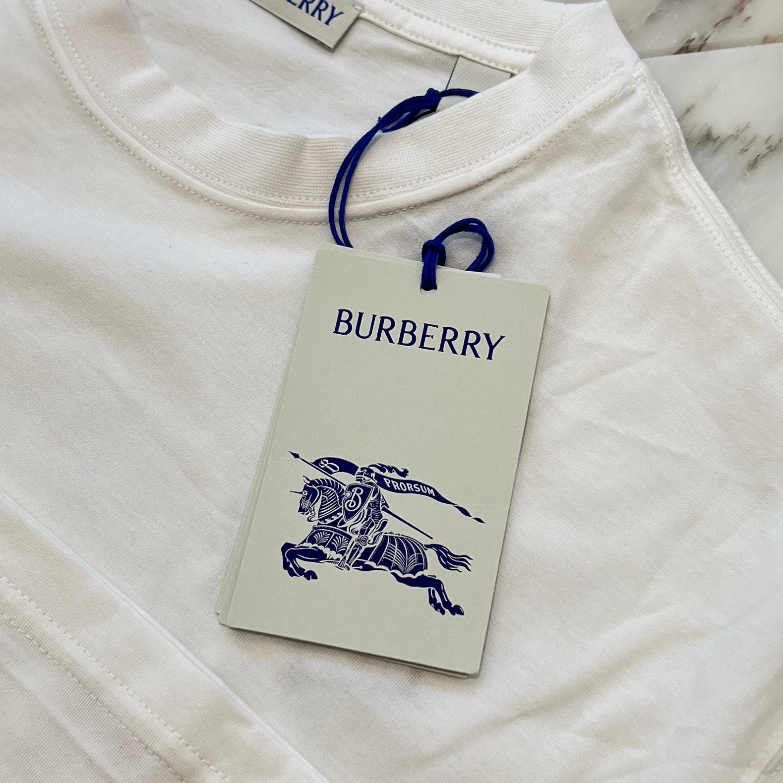 BURBERRY 2025SS ELLISON Logo Print Cotton Tee Size L 8104234