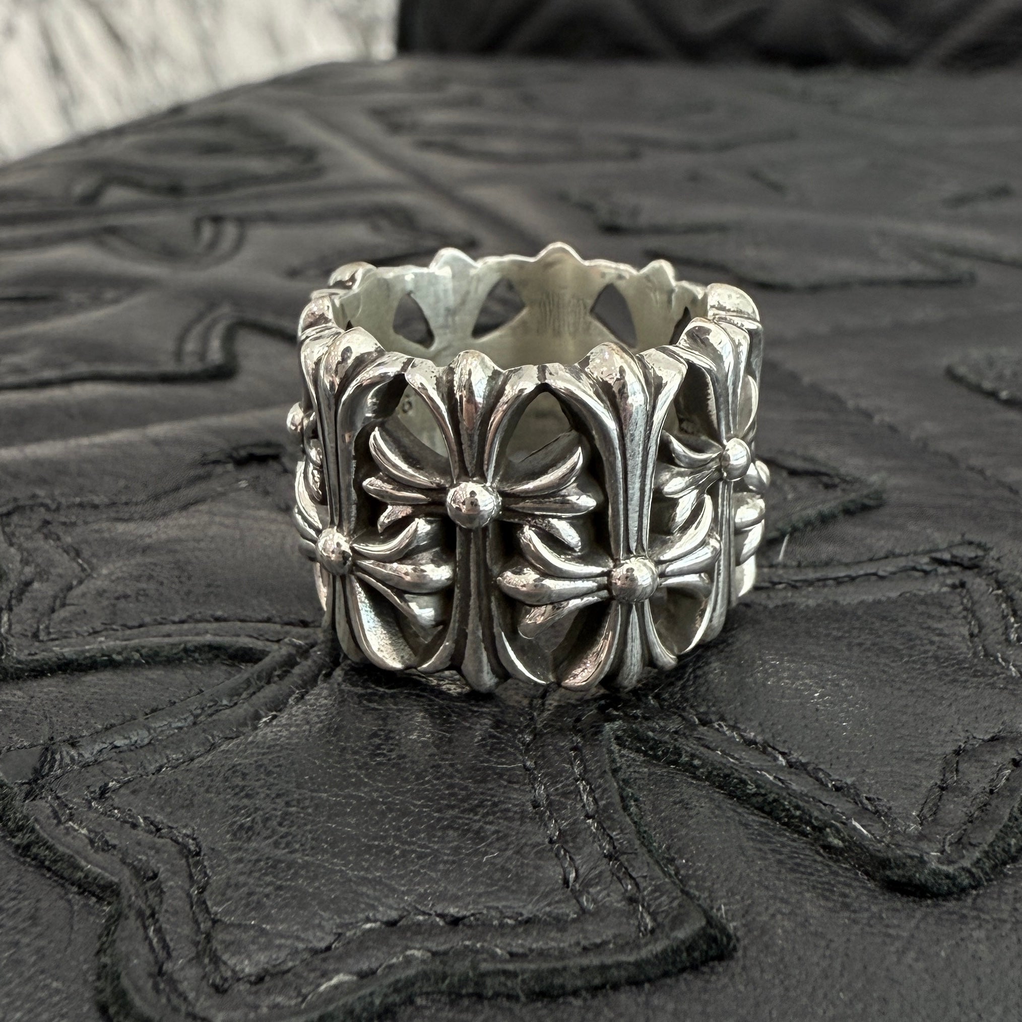 CHROME HEARTS Cemetery Cross Ring Size 18号 クロムハーツ セメタリークロスリング サイズ18号