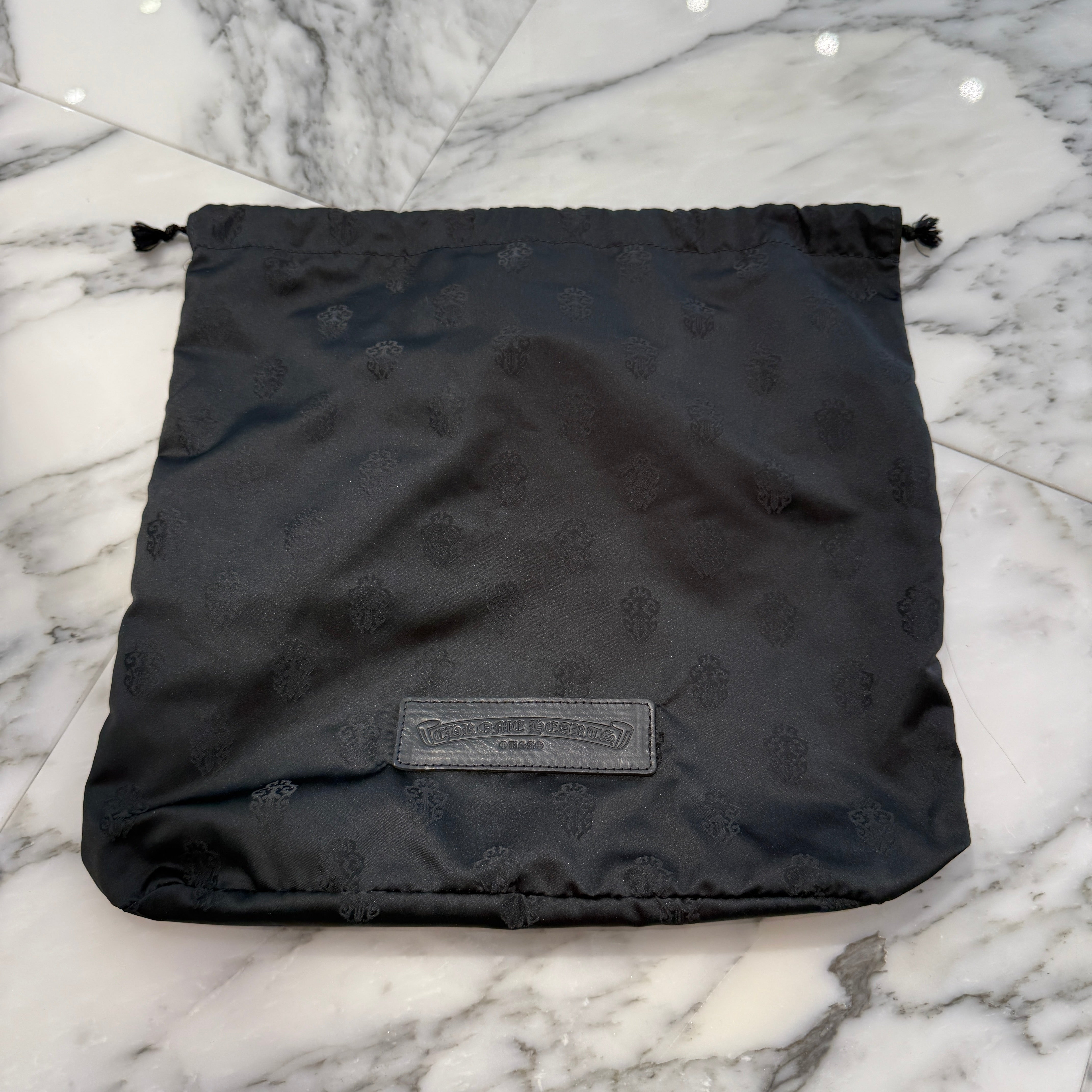 CHROME HEARTS Stencil Pattern CHICKEN NUGGET Small Nylon Leather Shoulder Bag クロムハーツ ステンシル柄 チキンナゲット スモール ナイロンレザー切替 ショルダーバッグ