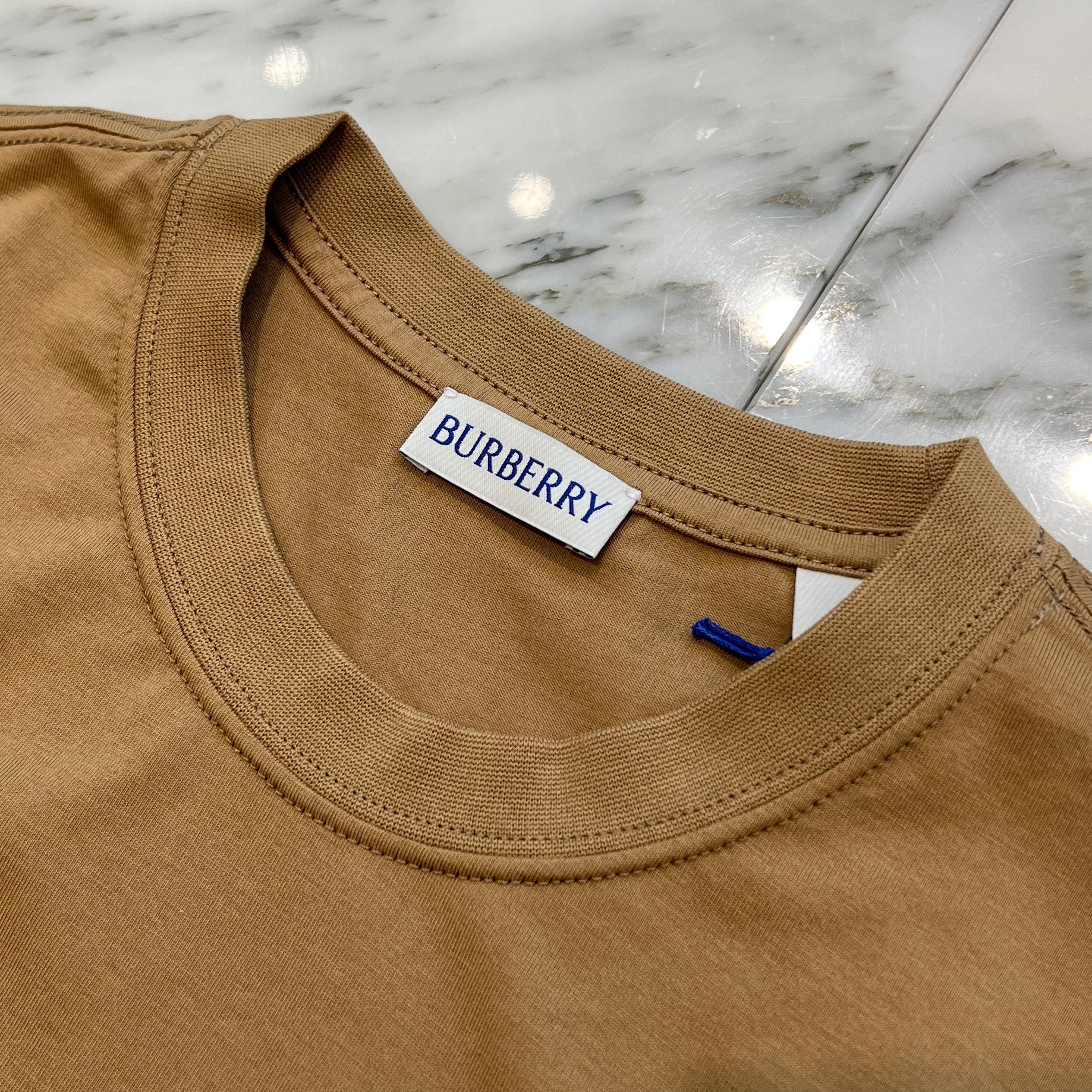 BURBERRY 2025SS ELLISON Logo Print Cotton Tee Size M 8104231