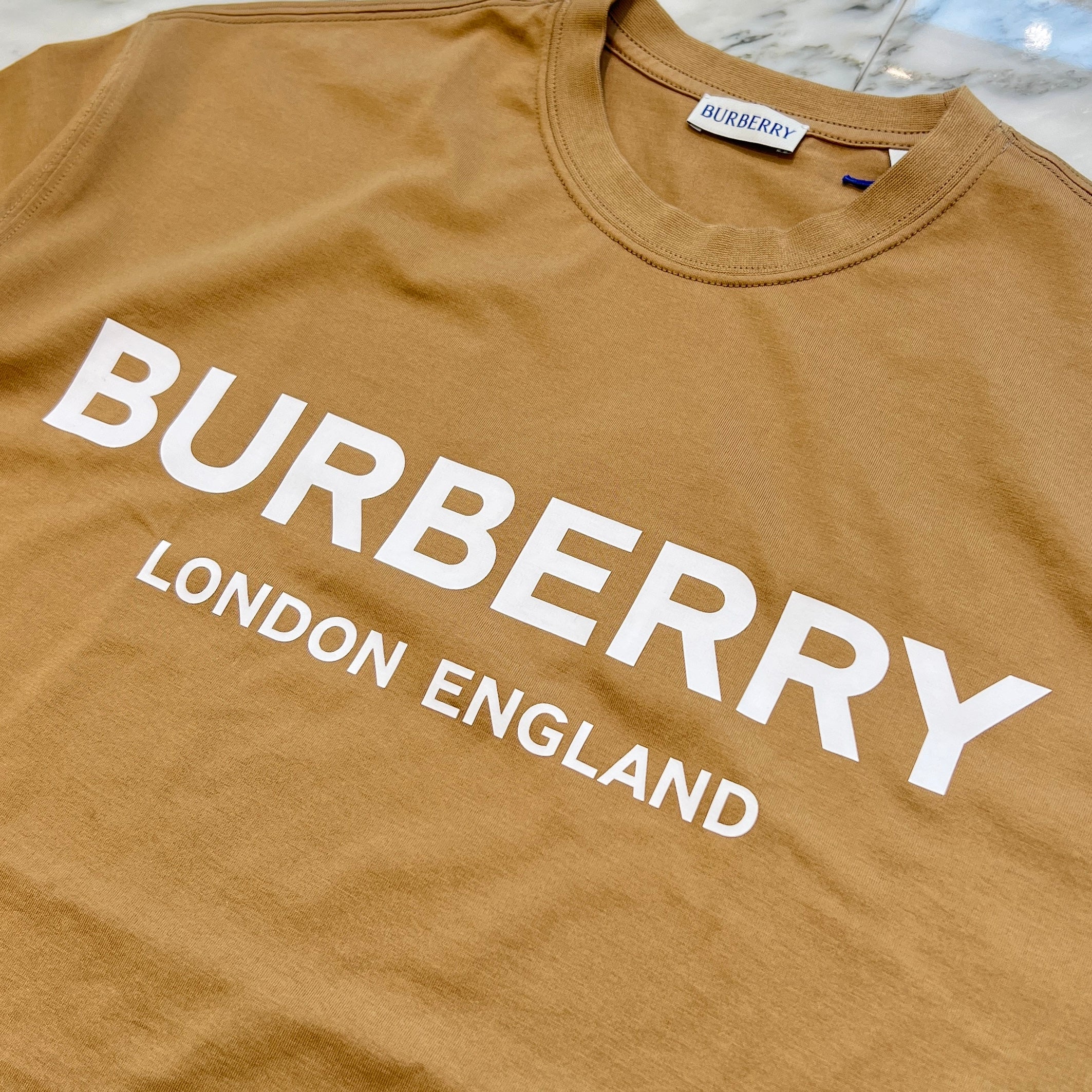 BURBERRY 2025SS ELLISON Logo Print Cotton Tee Size XL 8104231 バーバリー エリソンロゴプリント コットンTシャツ サイズXL