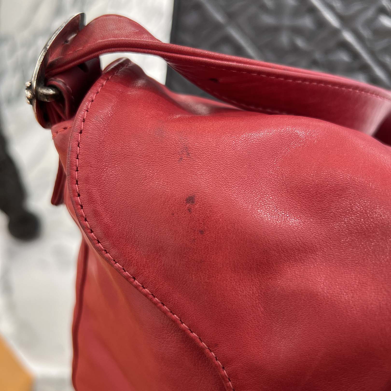 CHROME HEARTS Large Cross Rivet Leather Flap Bag クロムハーツ ラージクロスリベット レザーフラップバッグ