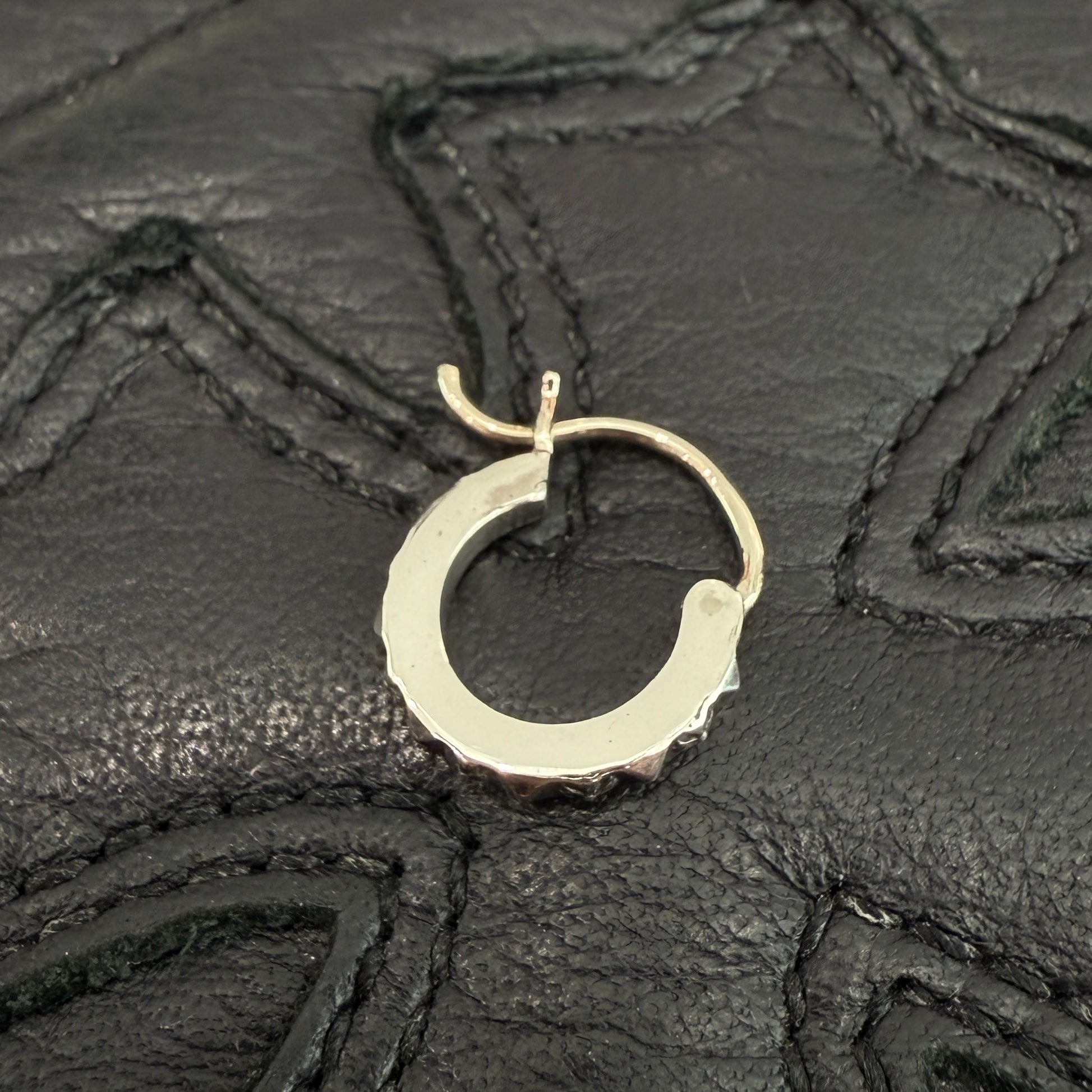 CHROME HEARTS Tiny TFP Punk Hoop Earrings クロムハーツ