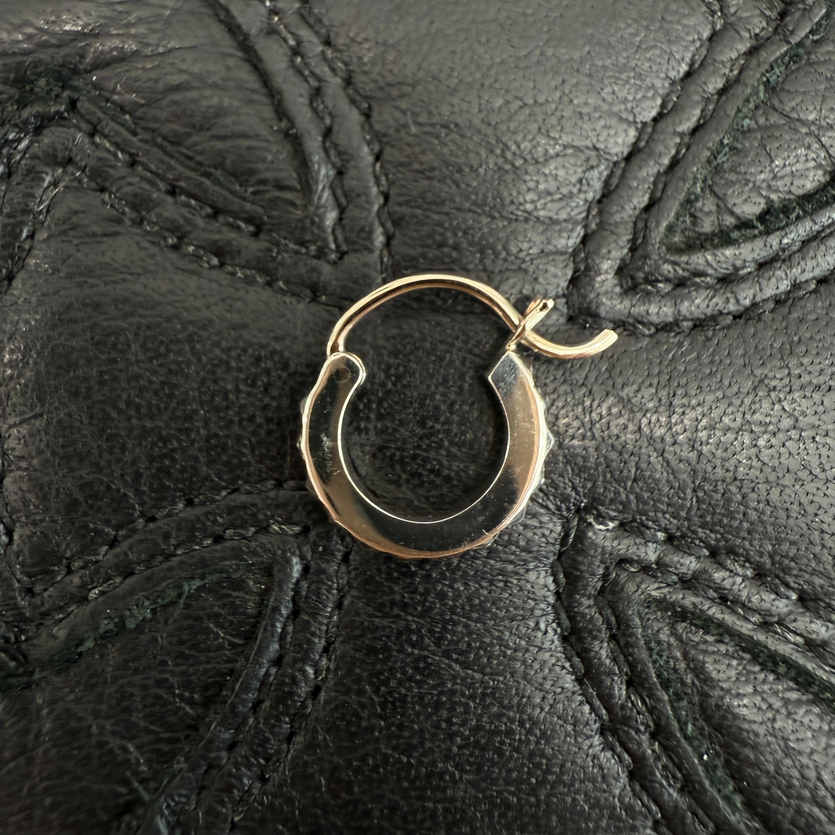 CHROME HEARTS Tiny TFP Punk Hoop Earrings クロムハーツ タイニーTFP