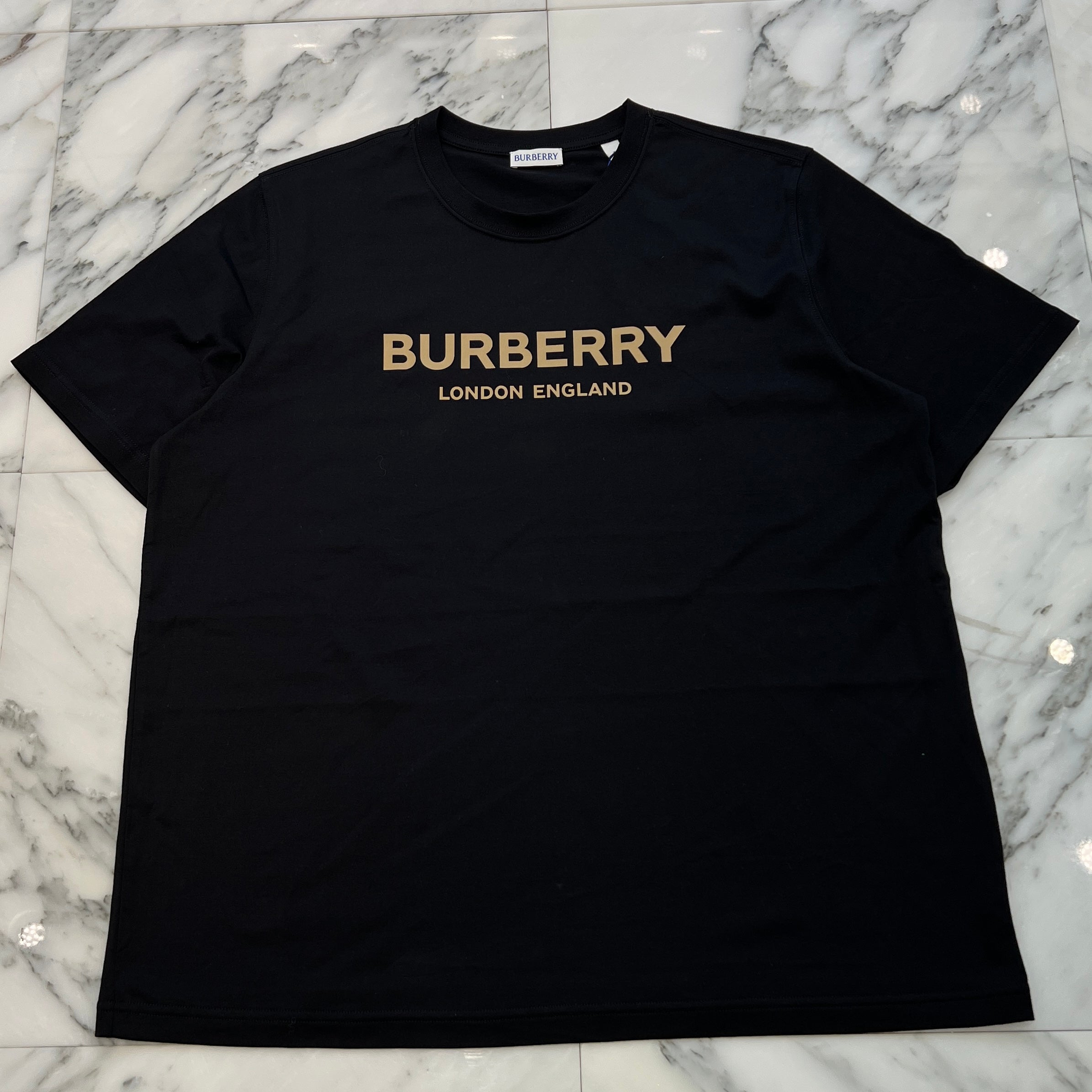 BURBERRY 2025SS ELLISON Logo Print Cotton Tee Size XL BURBERRY 2025SS ELLISON Logo Print Cotton Tee Size XL