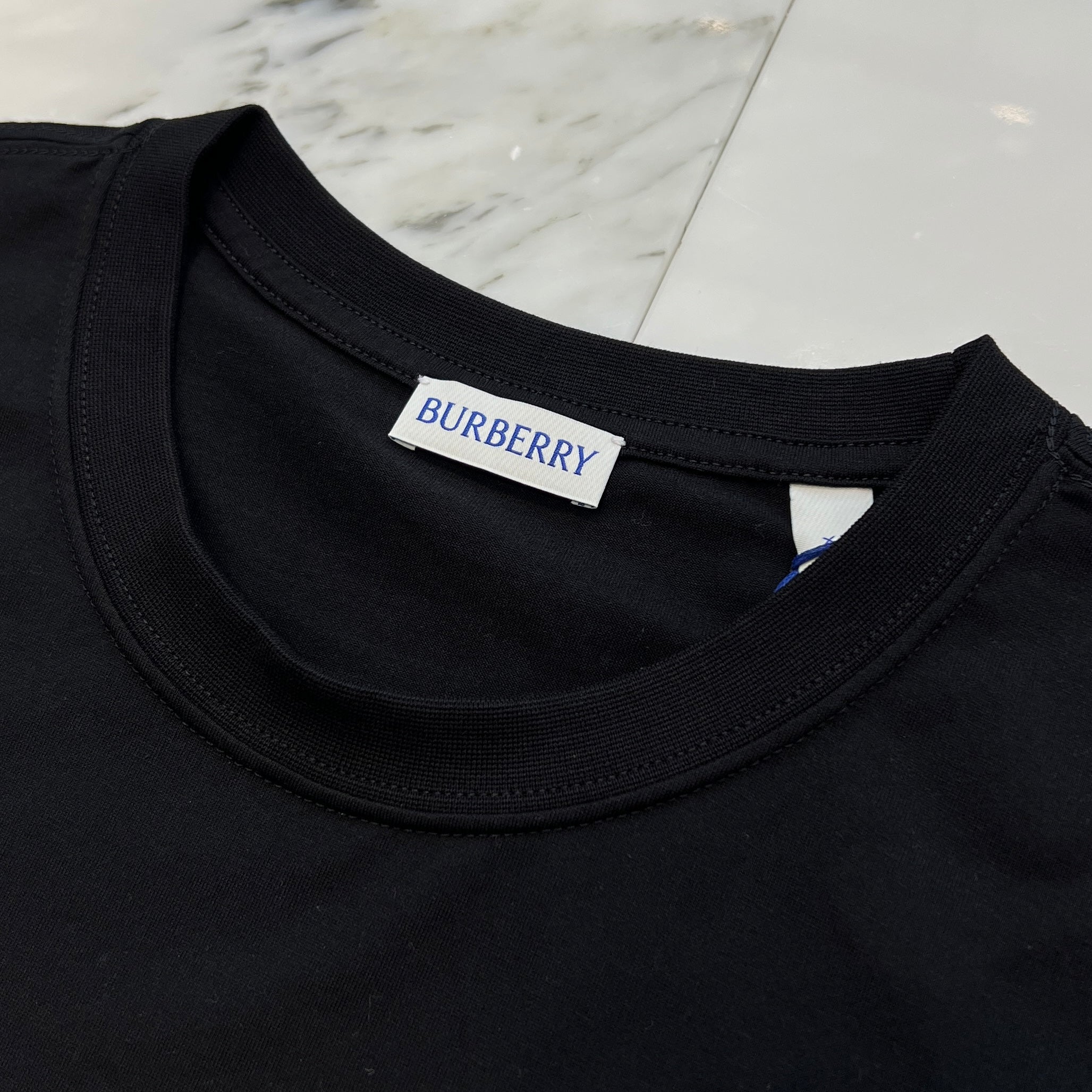 BURBERRY 2025SS ELLISON Logo Print Cotton Tee Size XL 8104248