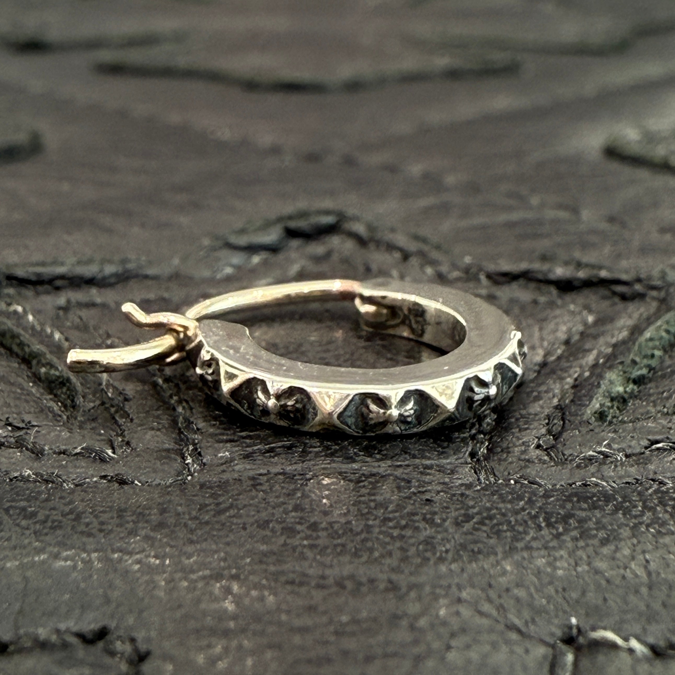 CHROME HEARTS Tiny TFP Punk Hoop Earrings クロムハーツ タイニーTFP パンクフープイヤリング ピアス