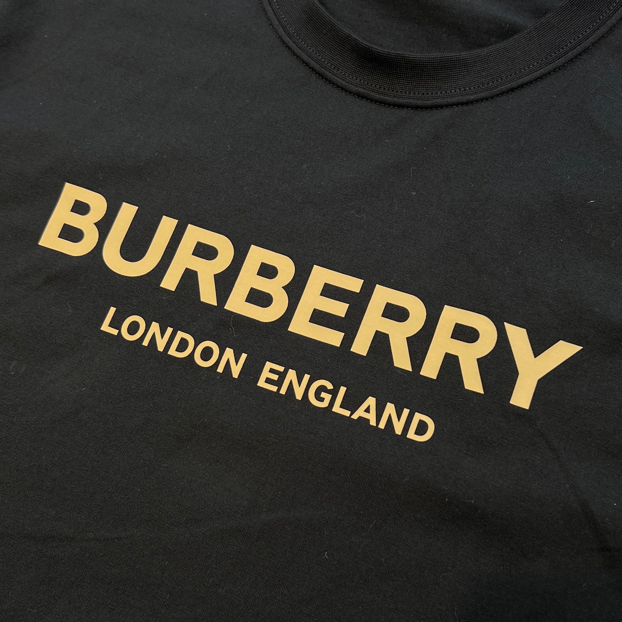BURBERRY 2025SS ELLISON Logo Print Cotton Tee Size XL 8104248