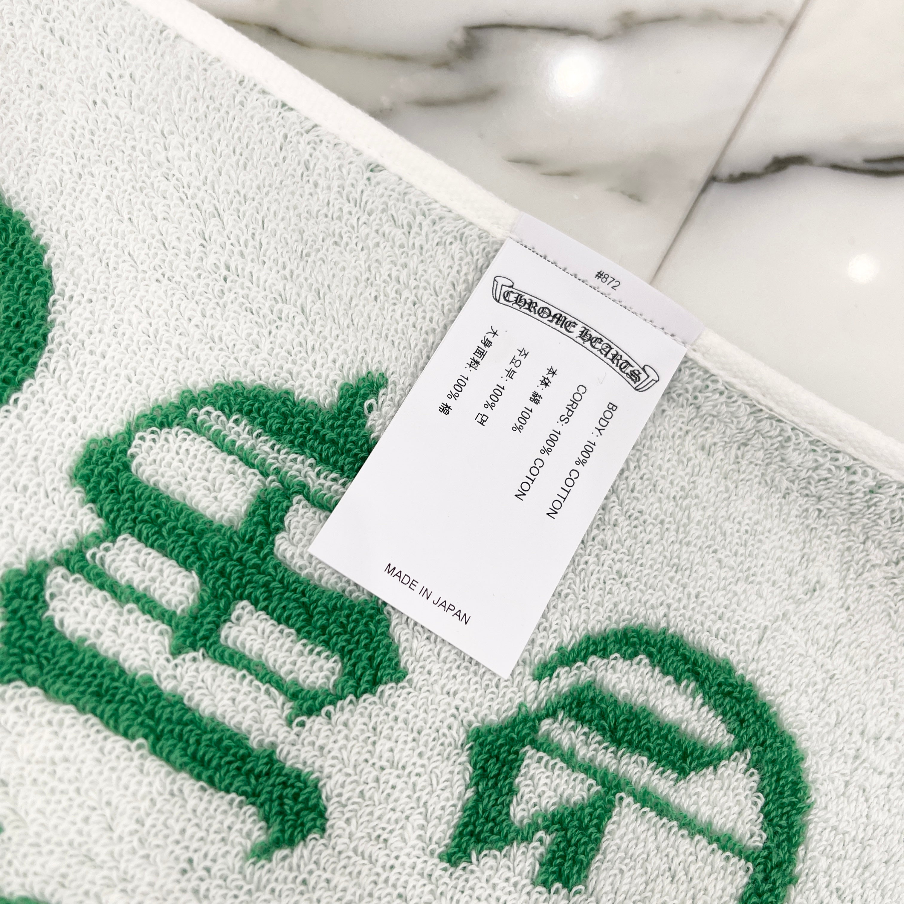 CHROME HEARTS Cemetery Cross Jacquard Beach Towel クロムハーツ セメタリークロス ジャカード ビーチタオル