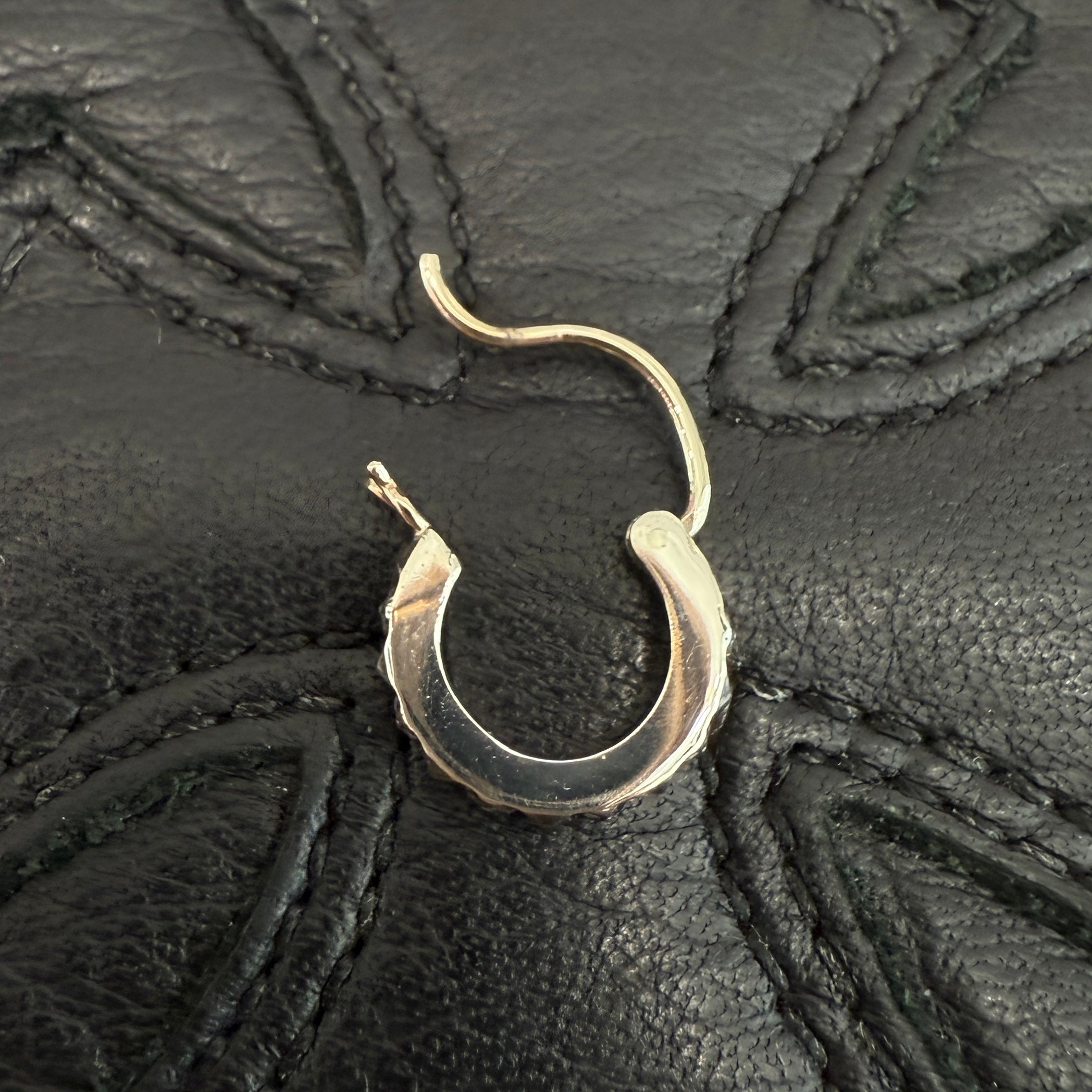 CHROME HEARTS Tiny TFP Punk Hoop Earrings クロムハーツ