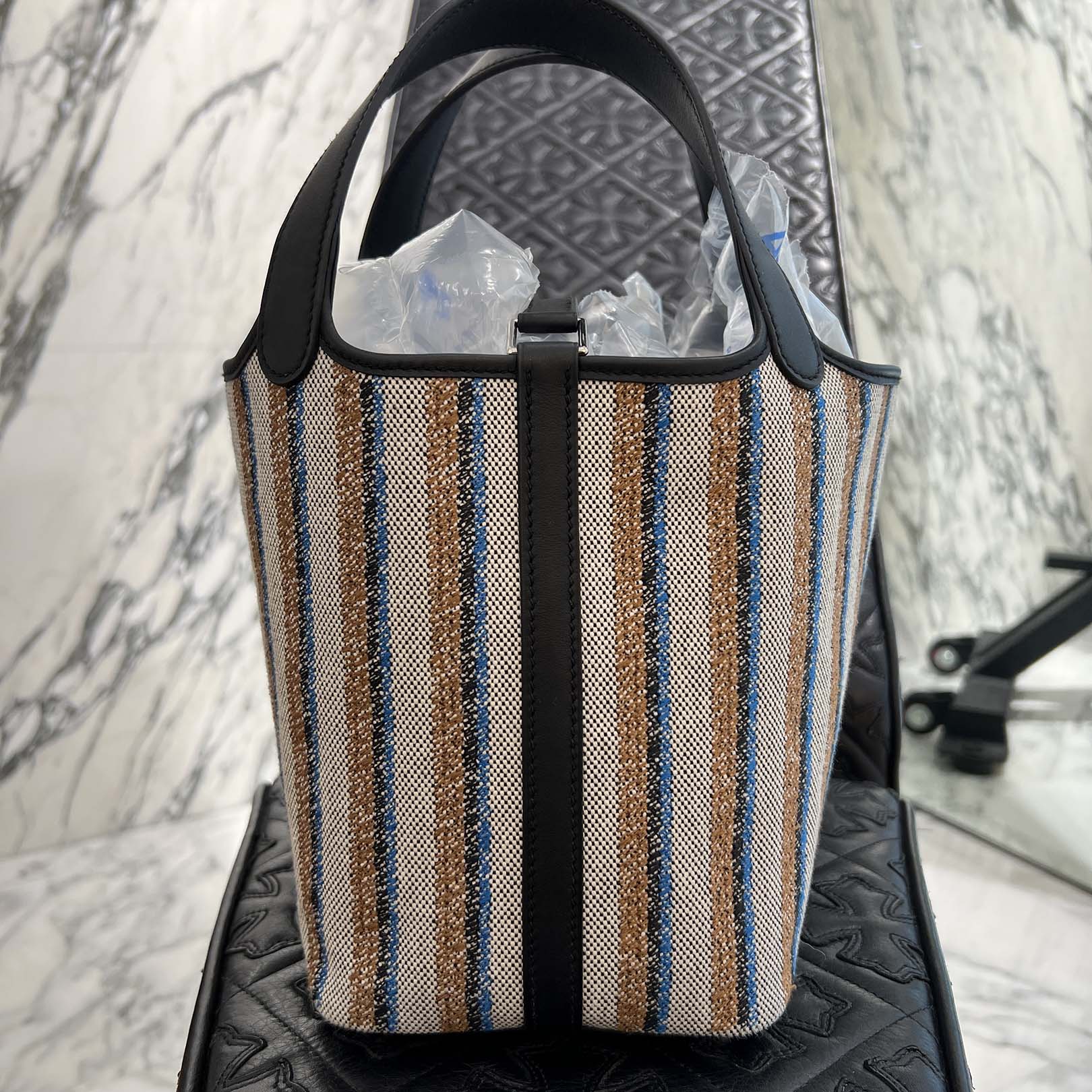 HERMES Picotin Lock PM "COUVERTURE CARRE" W刻印 エルメス ピコタンロック PM "クーベルチュール カレ" W刻印