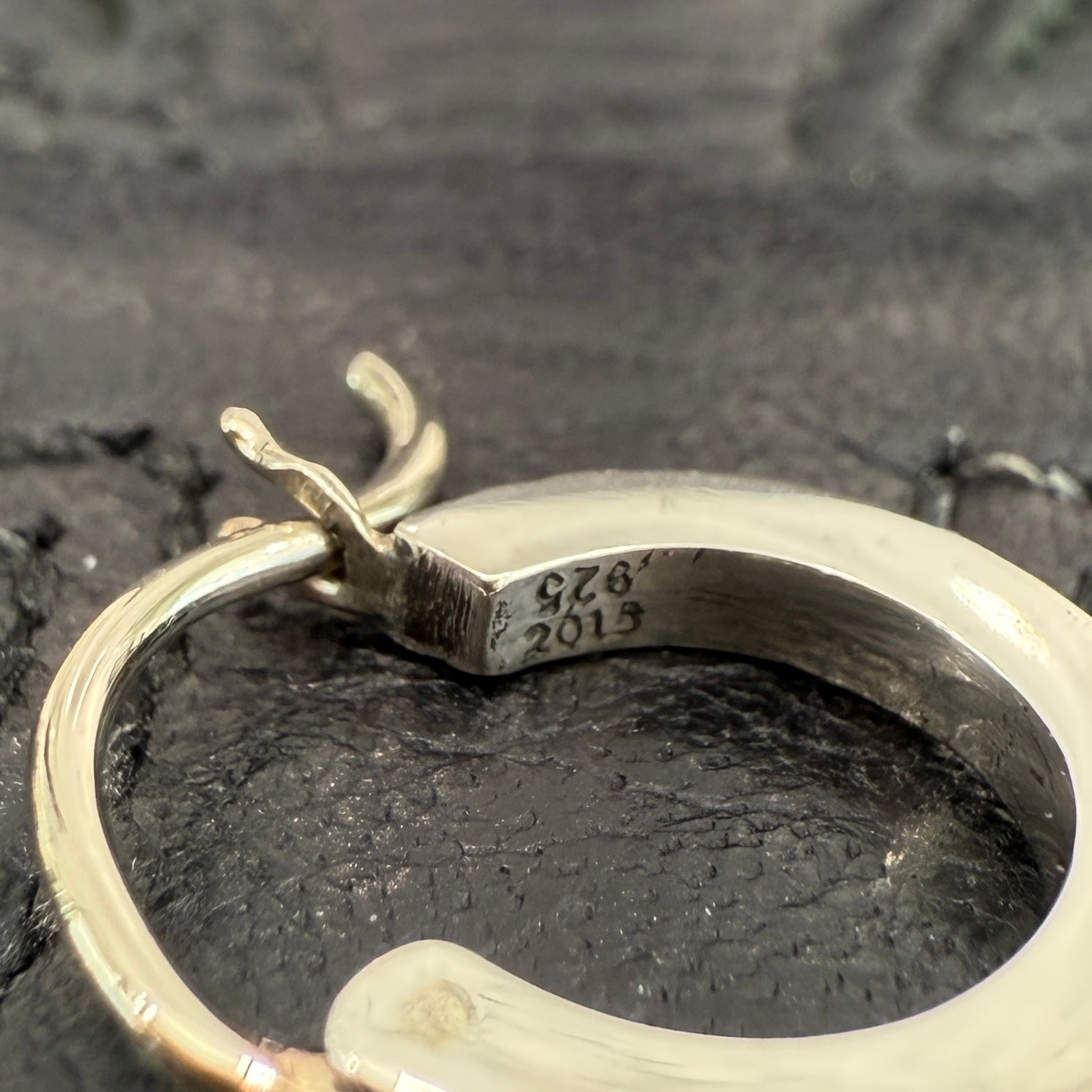 CHROME HEARTS Tiny TFP Punk Hoop Earrings クロムハーツ
