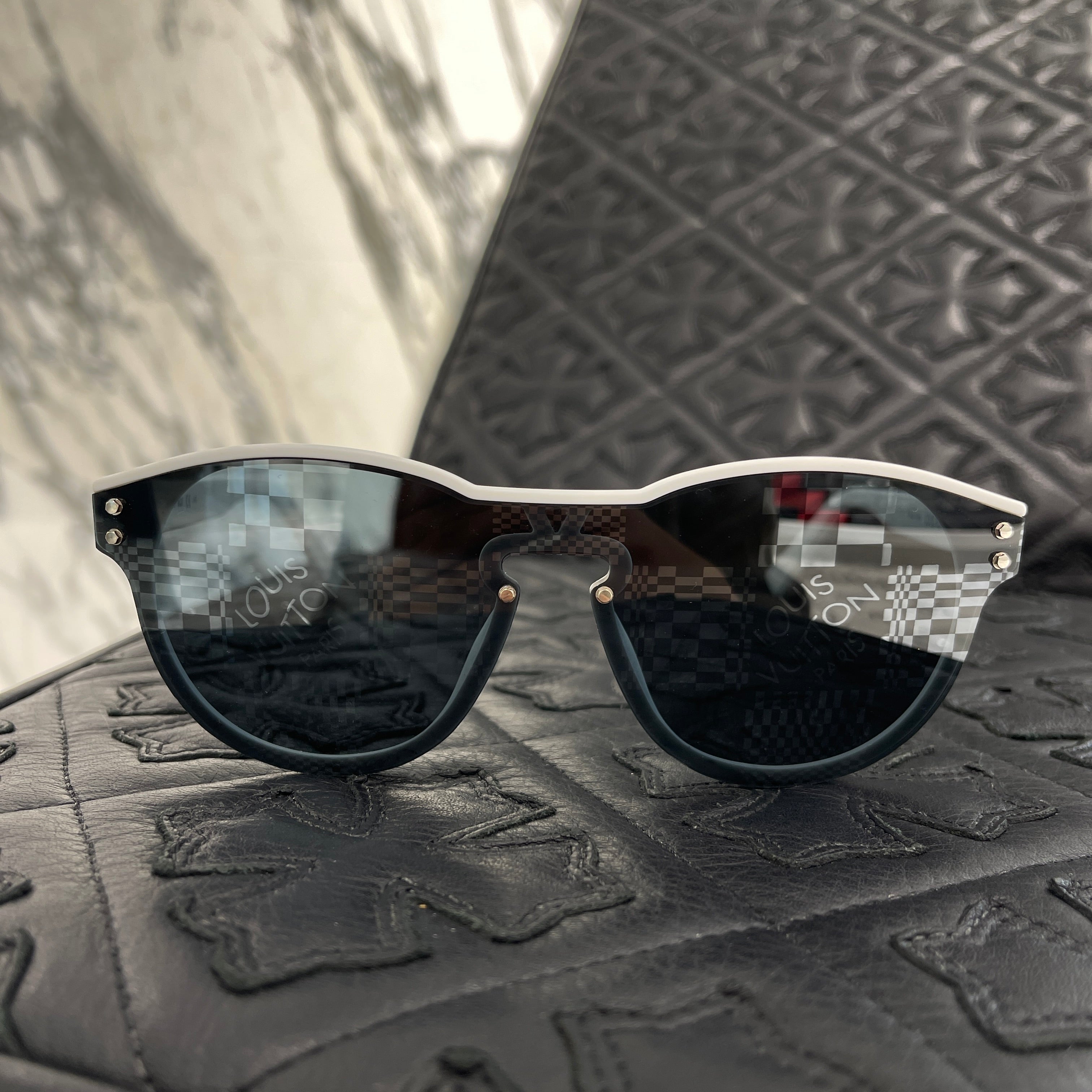 LOUIS VUITTON 2021SS LV Waimea Damier Boston Sunglasses Z1443E ルイヴィトン LVワイメア ダミエ ボストン サングラス